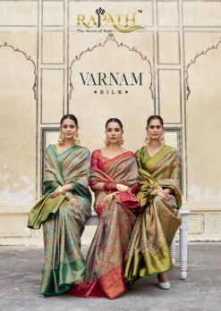 Rajpath Varnam Wedding Wear Zari Weaving Fancy Silk Saree