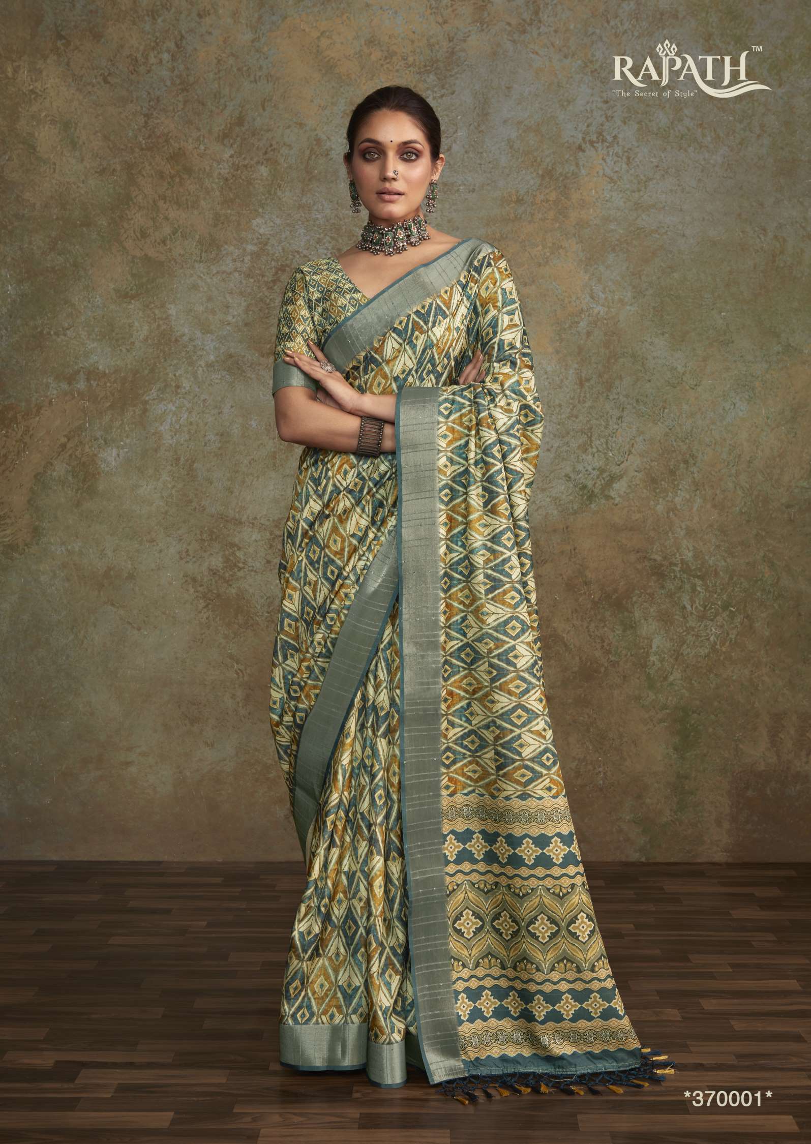 Rajpath Ritika Designer Printed Handloom Silk Saree