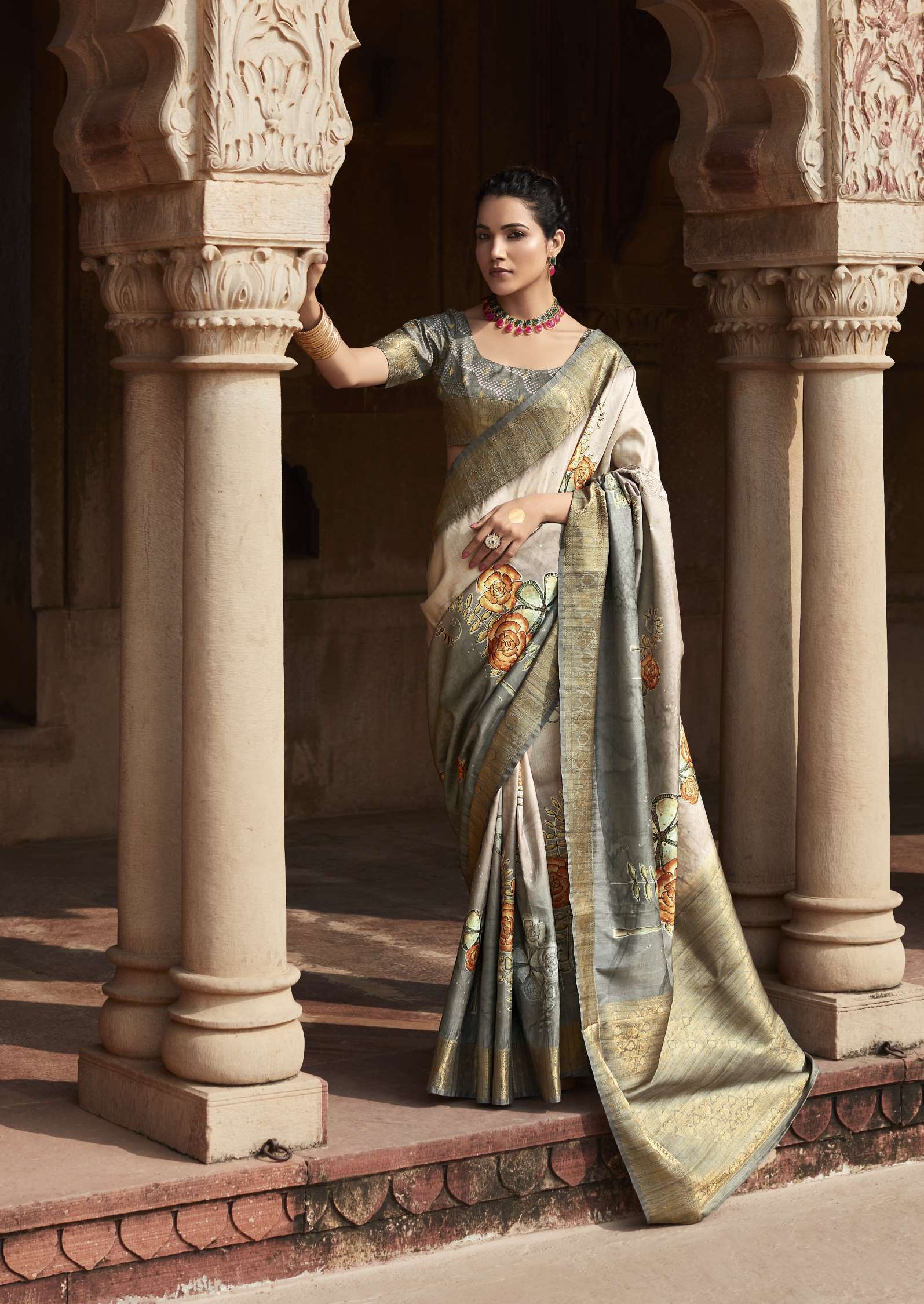 Rajpath Kavya Wedding Wear Jacquard Handloom Silk Saree
