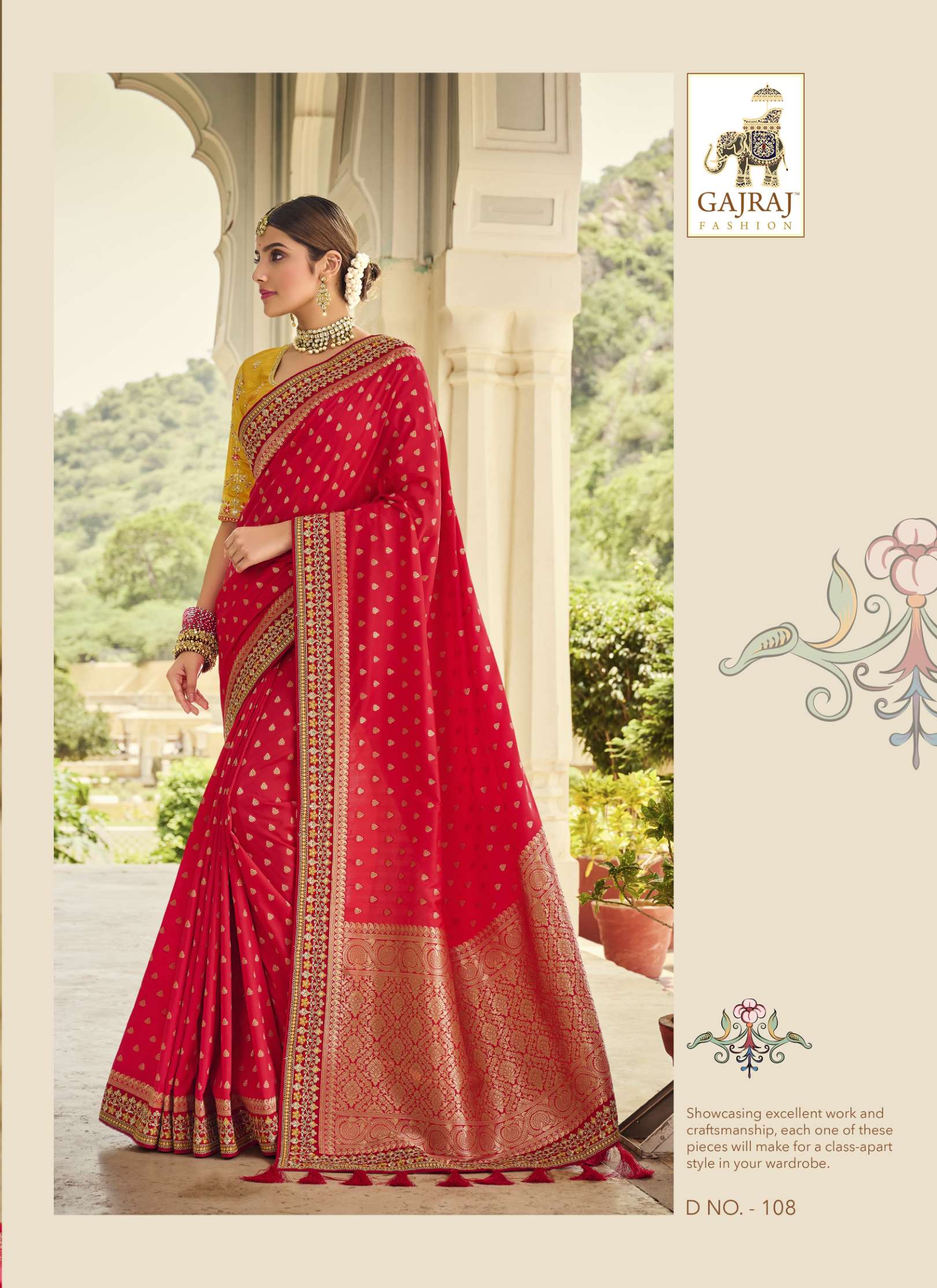 Sumshy Latest Wedding Wear Designer Silk Saree Online