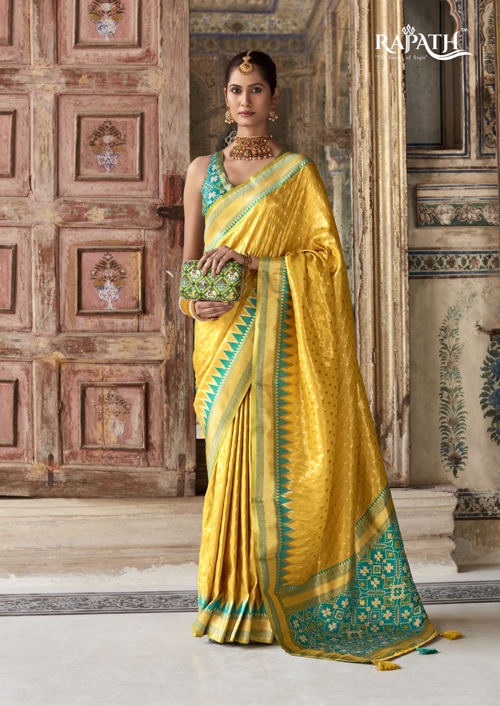 Rajpath Tulip Designer Banarasi Tissue Silk Latest Saree