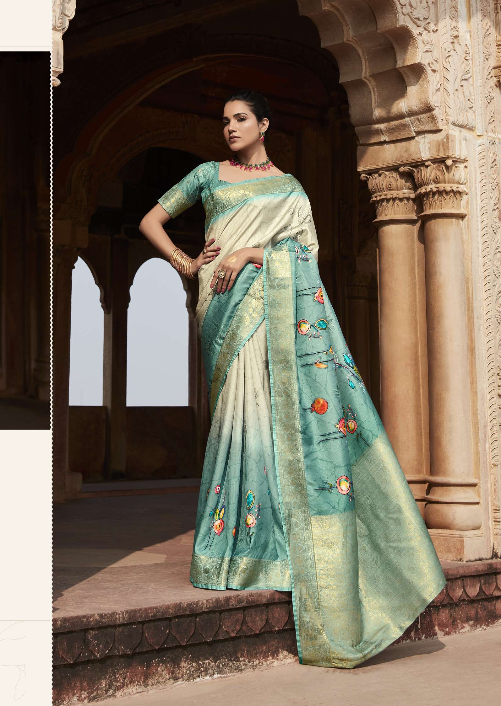Rajpath Kavya Wedding Wear Jacquard Handloom Silk Saree