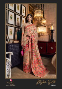 Rajtex Khyber Weaving Kashmiri Handloom Silk Saree