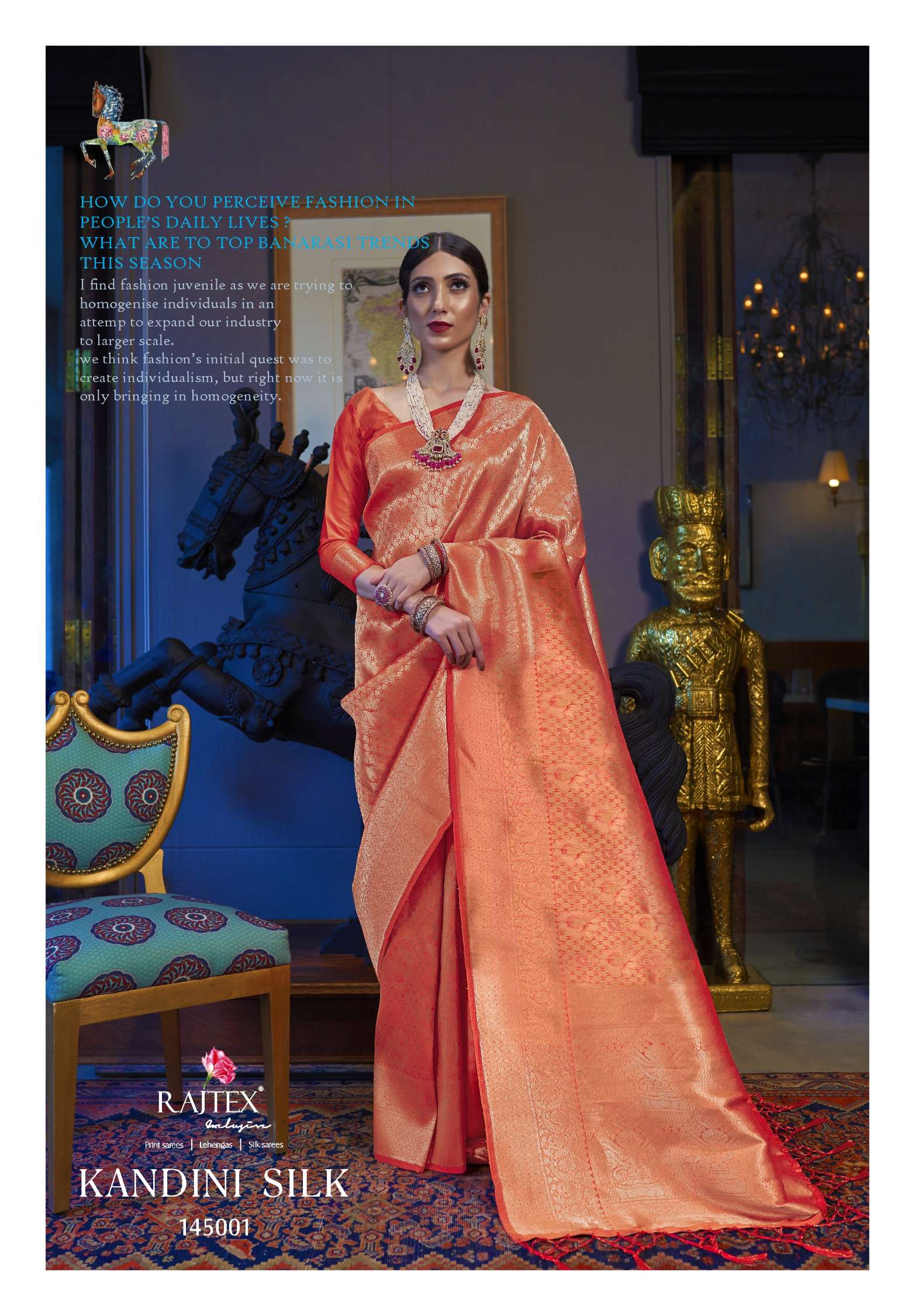 Rajtex Kandini Handloom Weaving Silk Saree