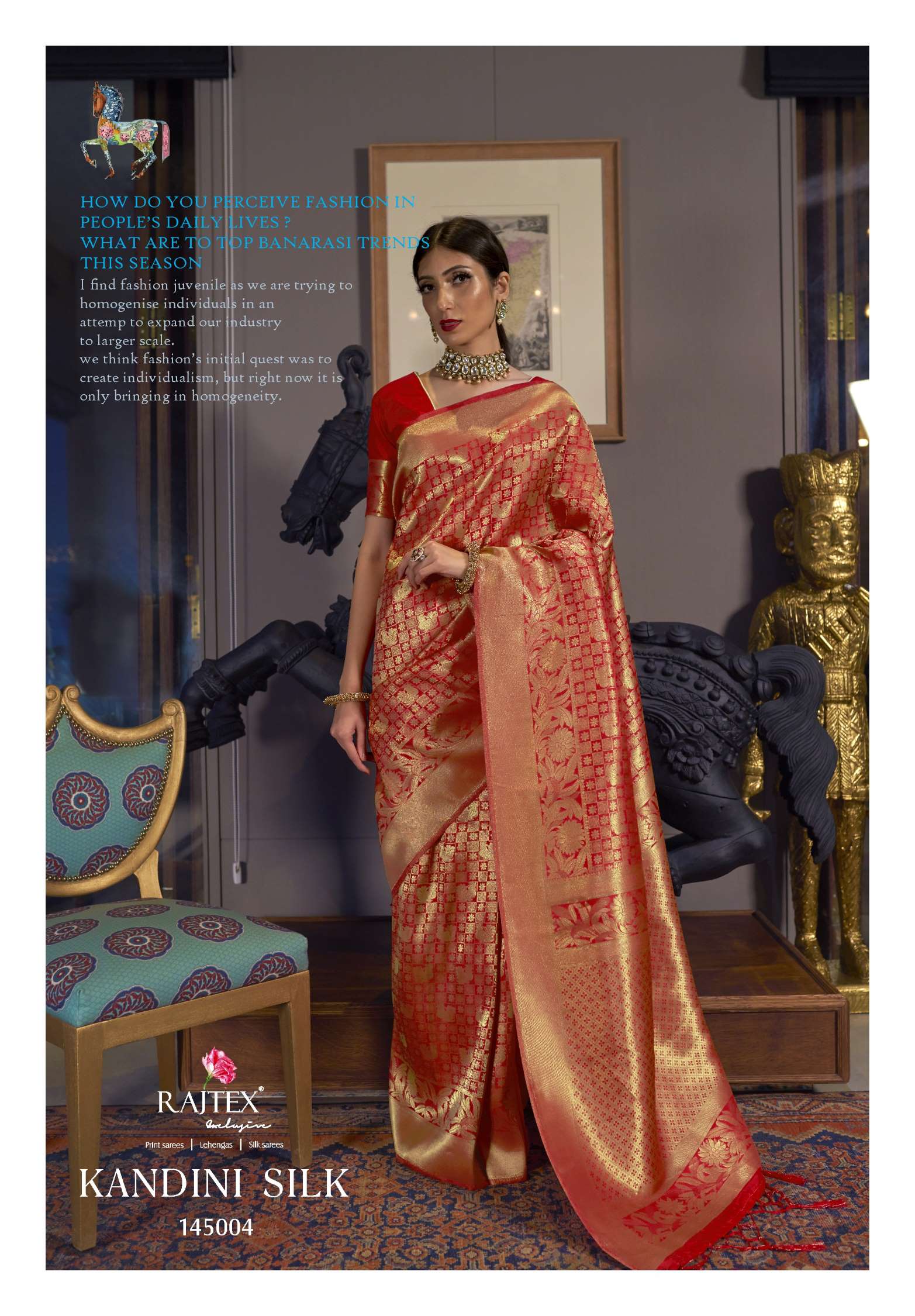 Rajtex Kandini Handloom Weaving Silk Saree