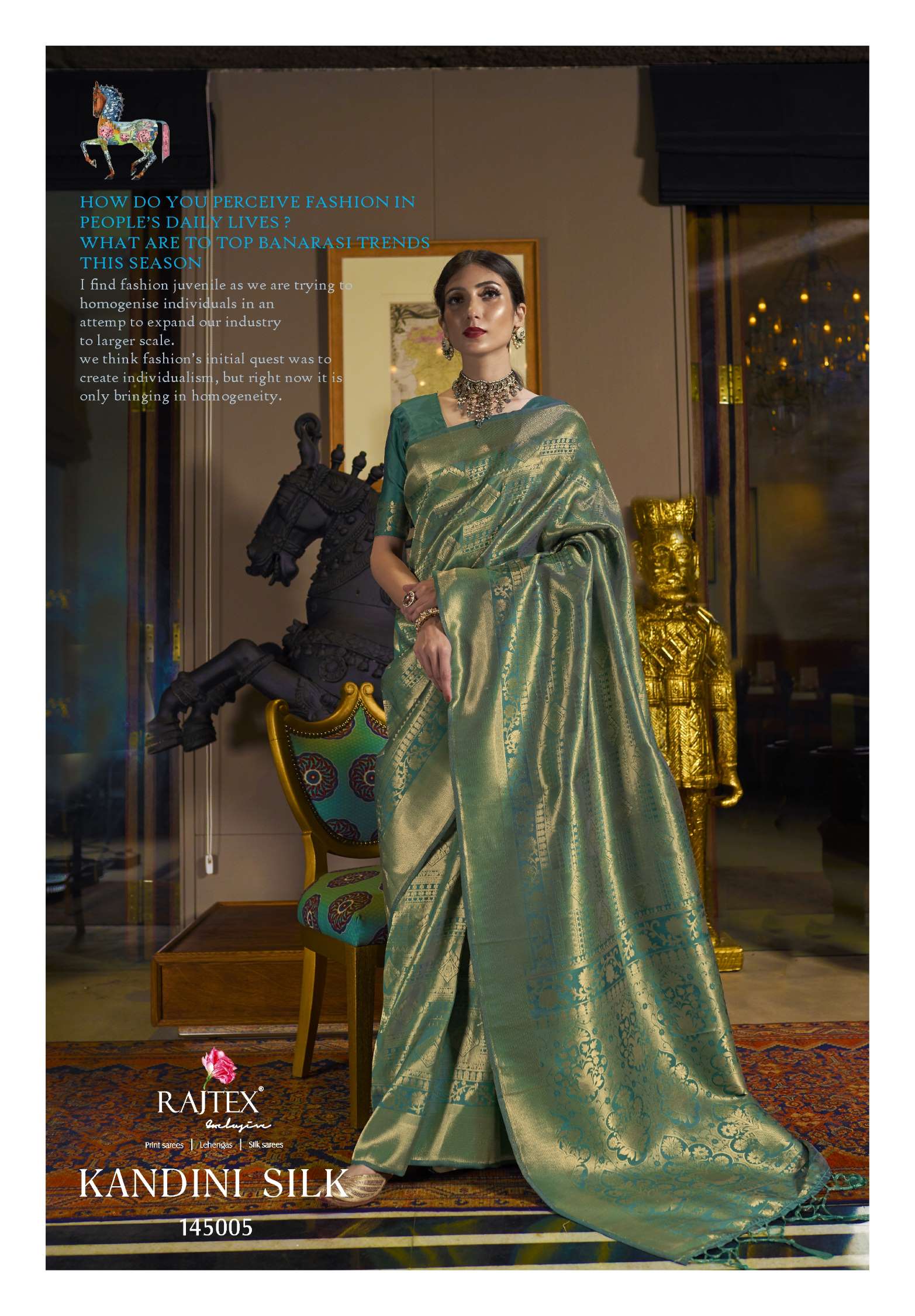 Rajtex Kandini Handloom Weaving Silk Saree