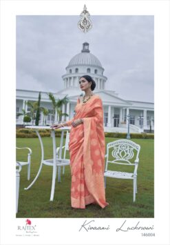Rajtex Kivaami Lucknowi Chickankari Weaving Saree