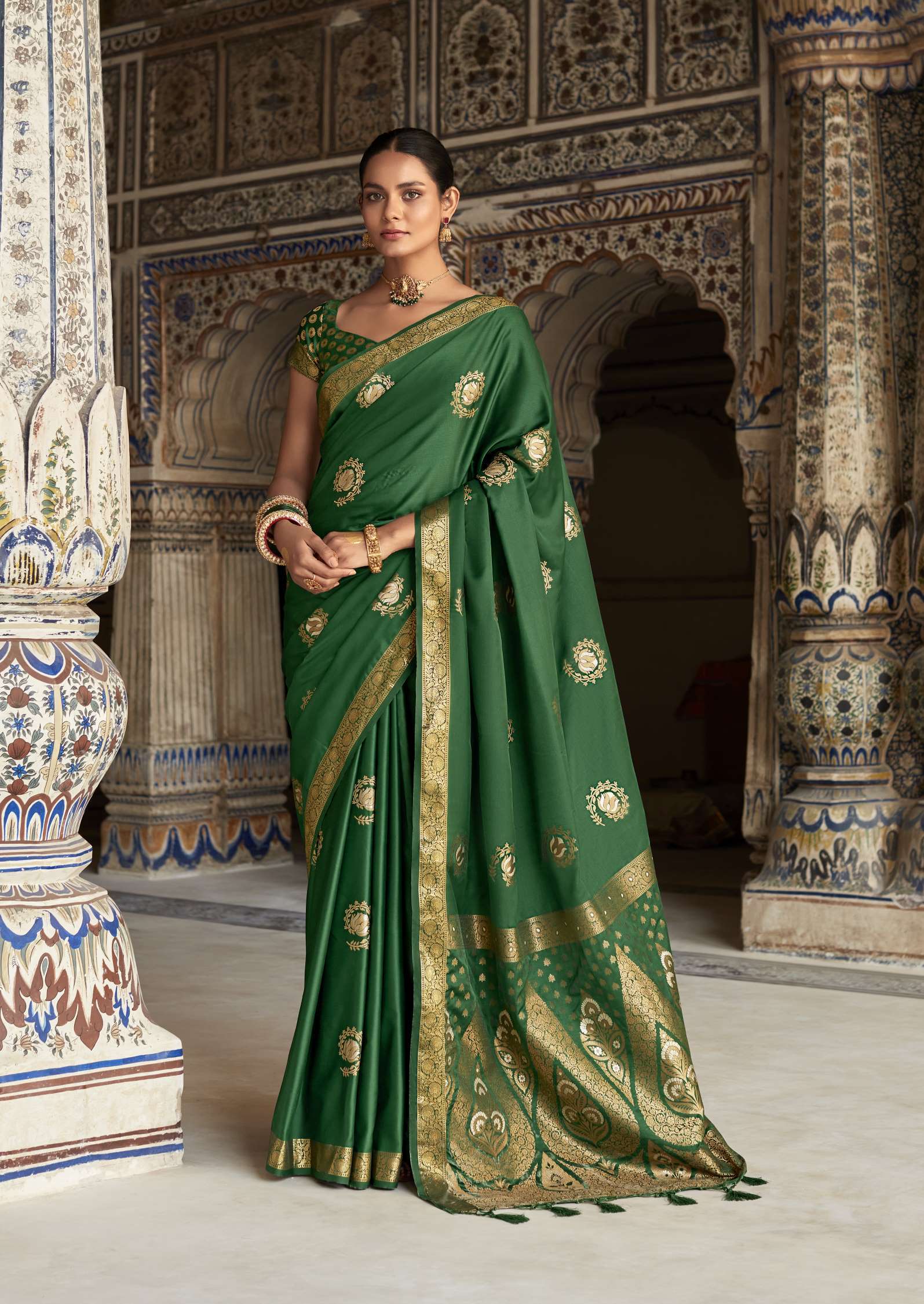 Rajpath Heritage Latest Designer Pure Satin Silk Saree