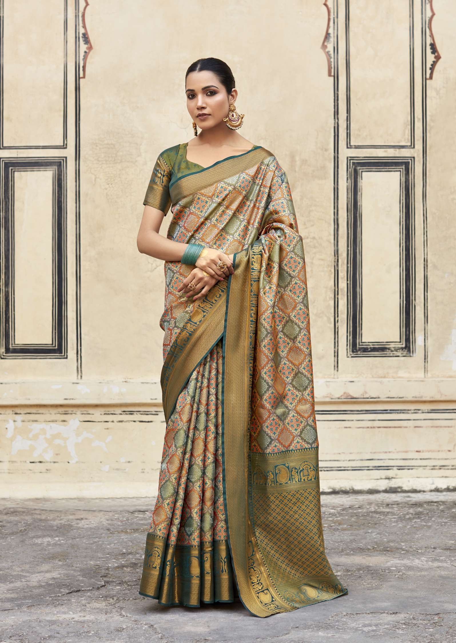 Rajpath Varnam Wedding Wear Zari Weaving Fancy Silk Saree