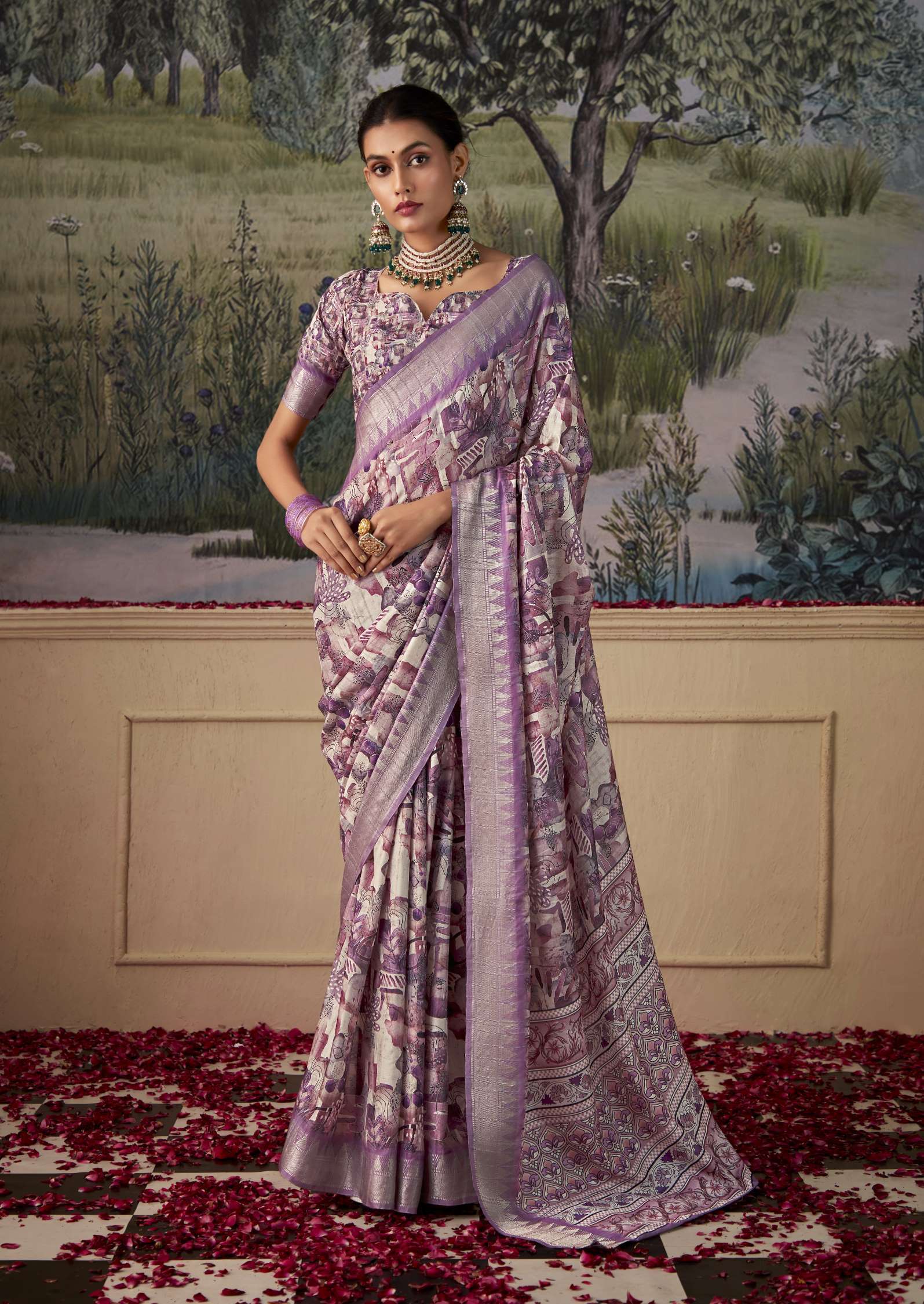 Rajpath Shimoni Latest Printed Handloom Silk Saree