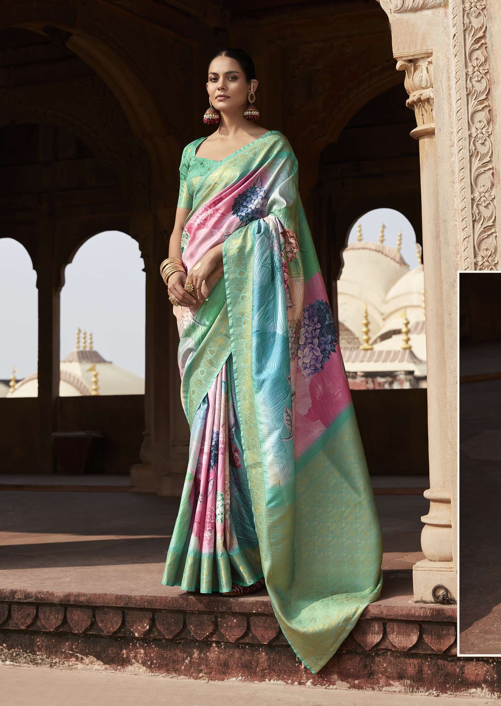 Rajpath Kavya Wedding Wear Jacquard Handloom Silk Saree