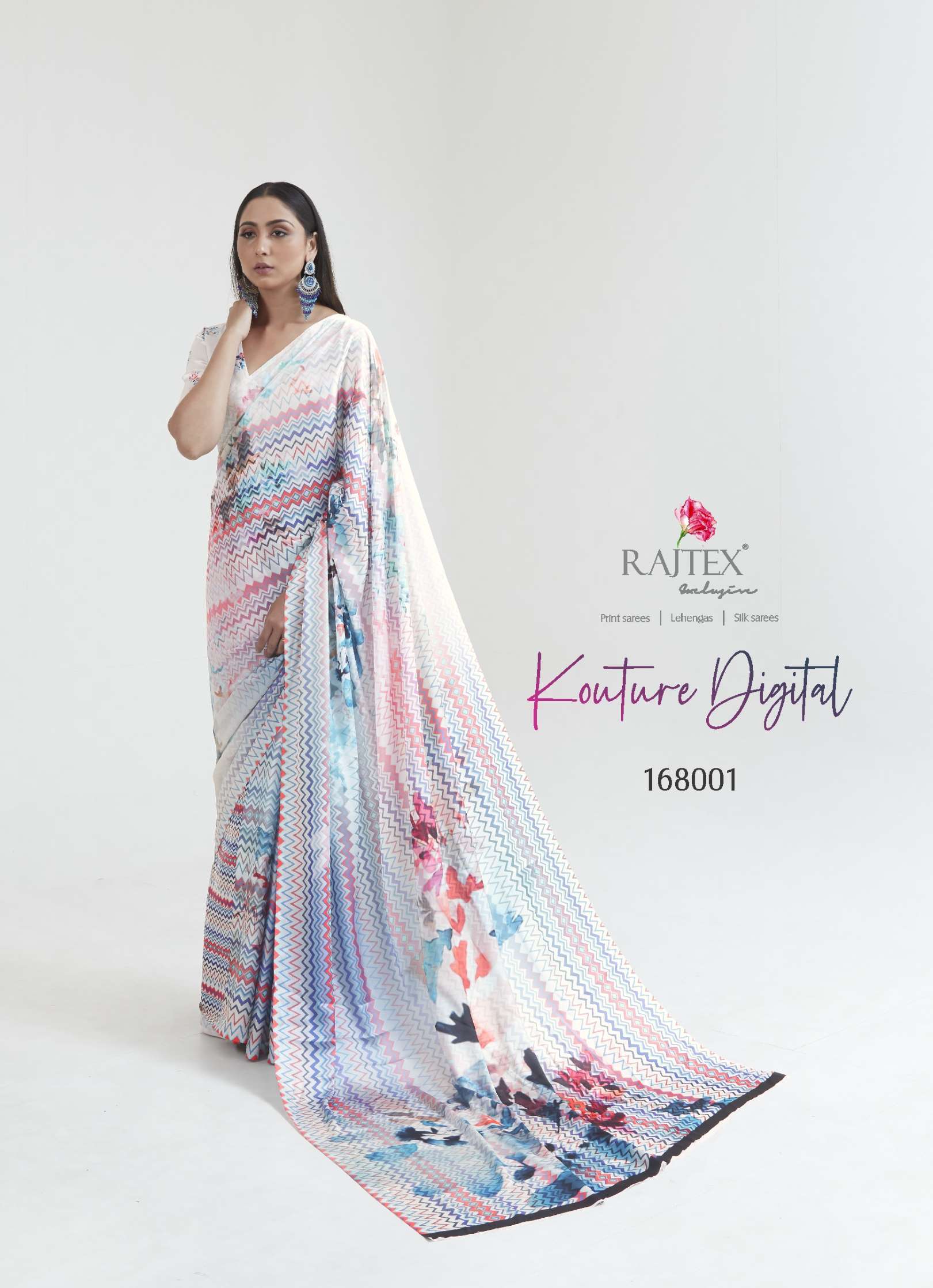 Rajtex Kouture Digital Printed Edition Silk Saree