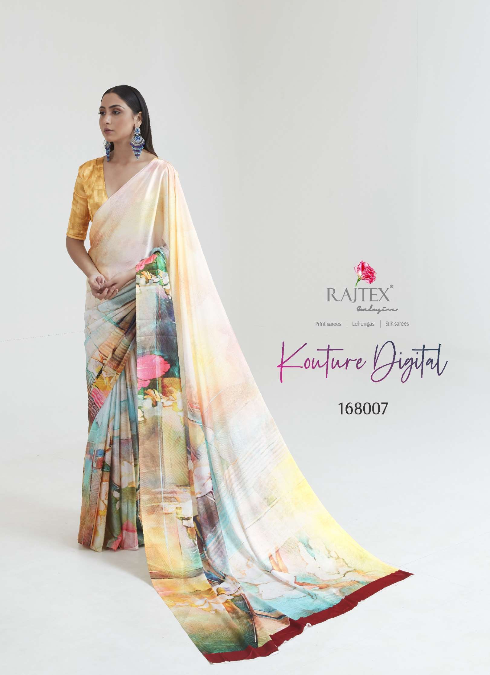 Rajtex Kouture Digital Printed Edition Silk Saree