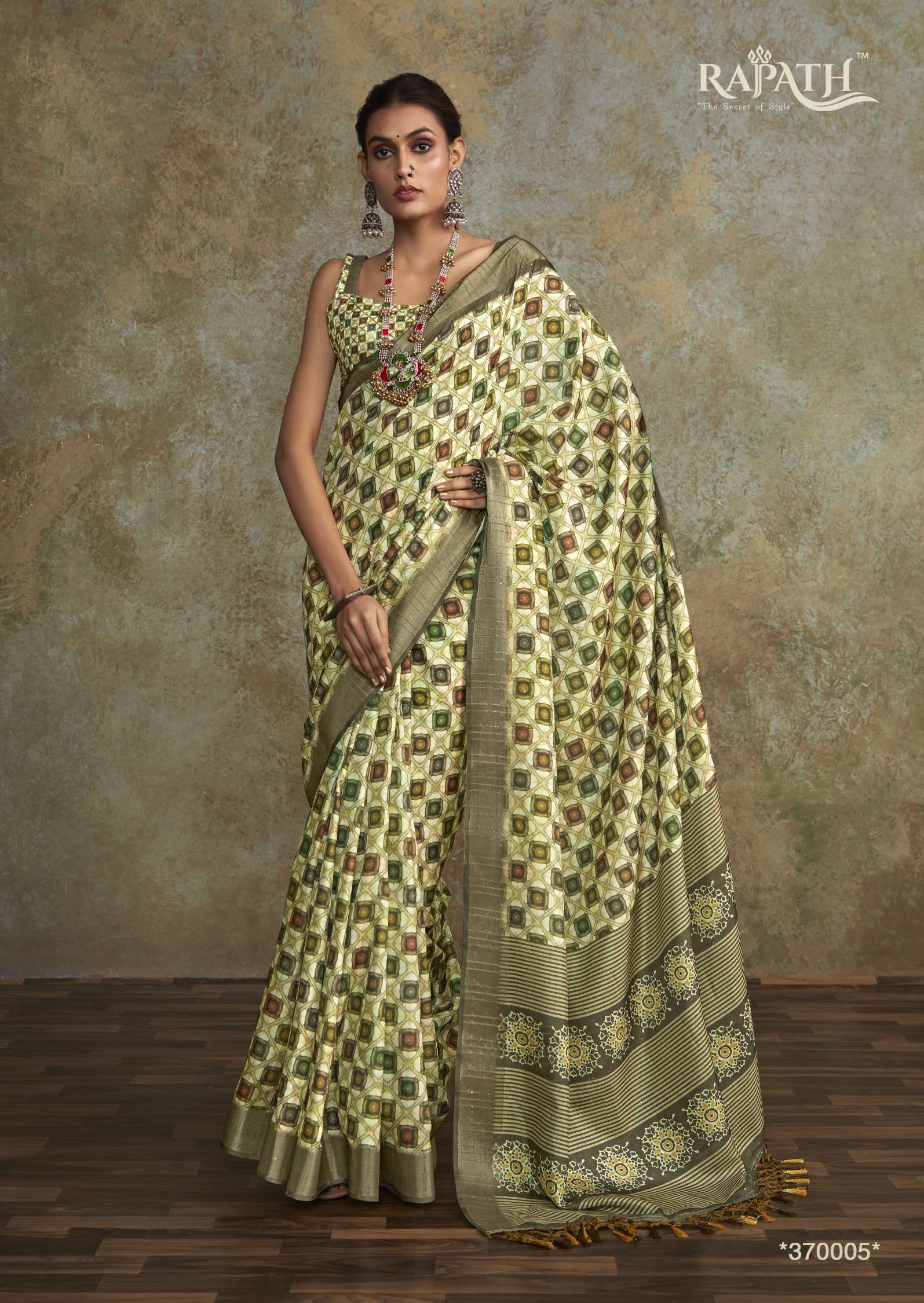 Rajpath Ritika Designer Printed Handloom Silk Saree