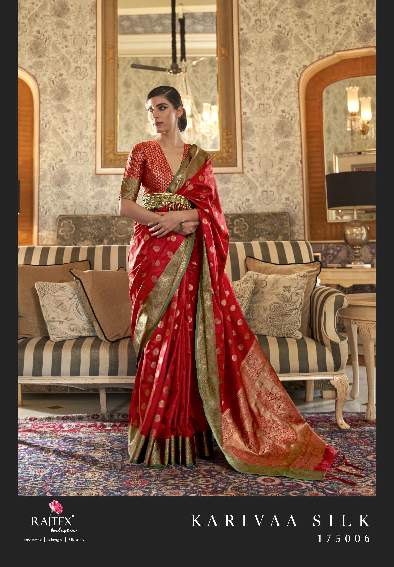 Rajtex Karivaa Handloom Weaving Silk Saree