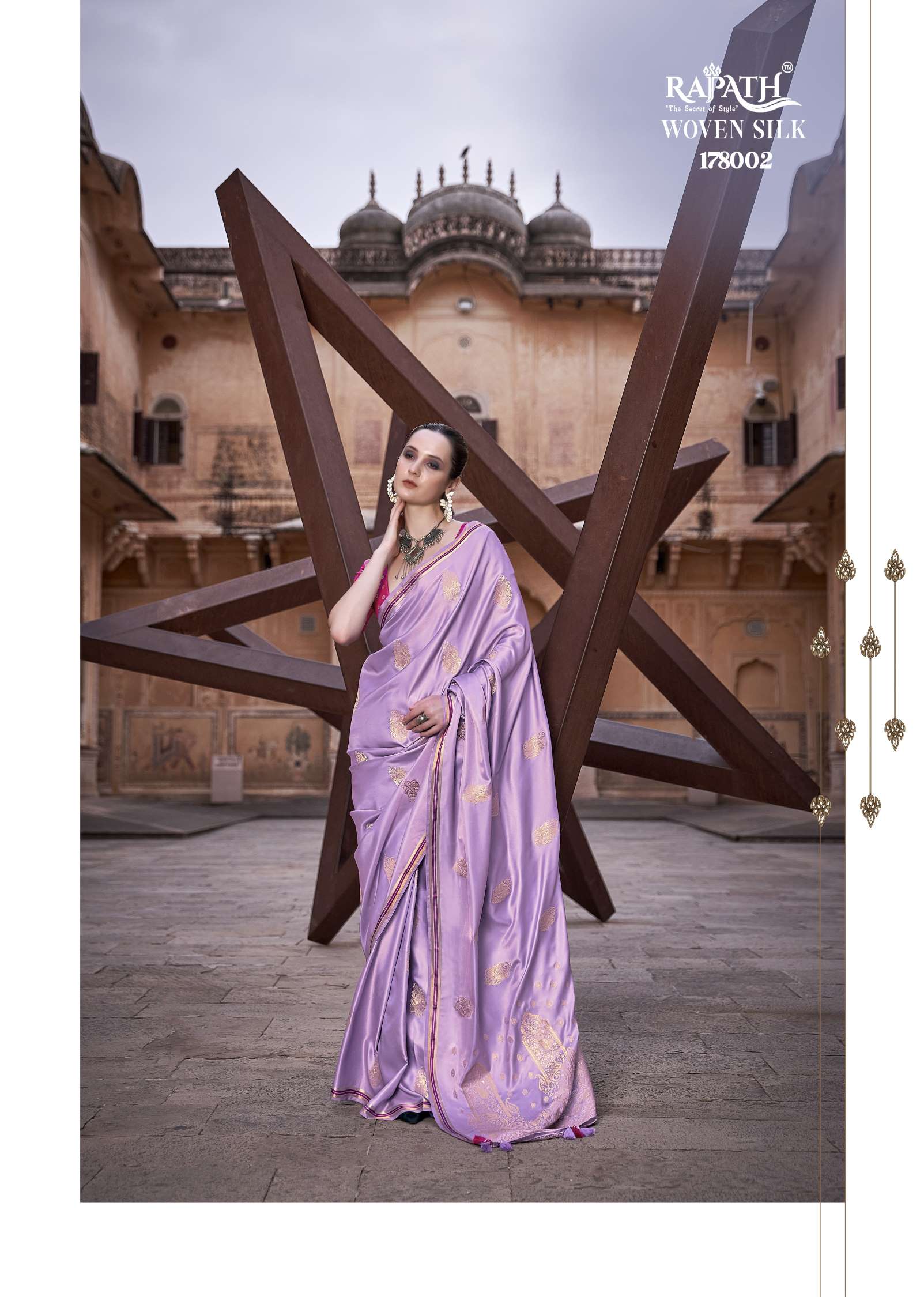 Rajpath Neha Designer Pure Satin Silk Saree