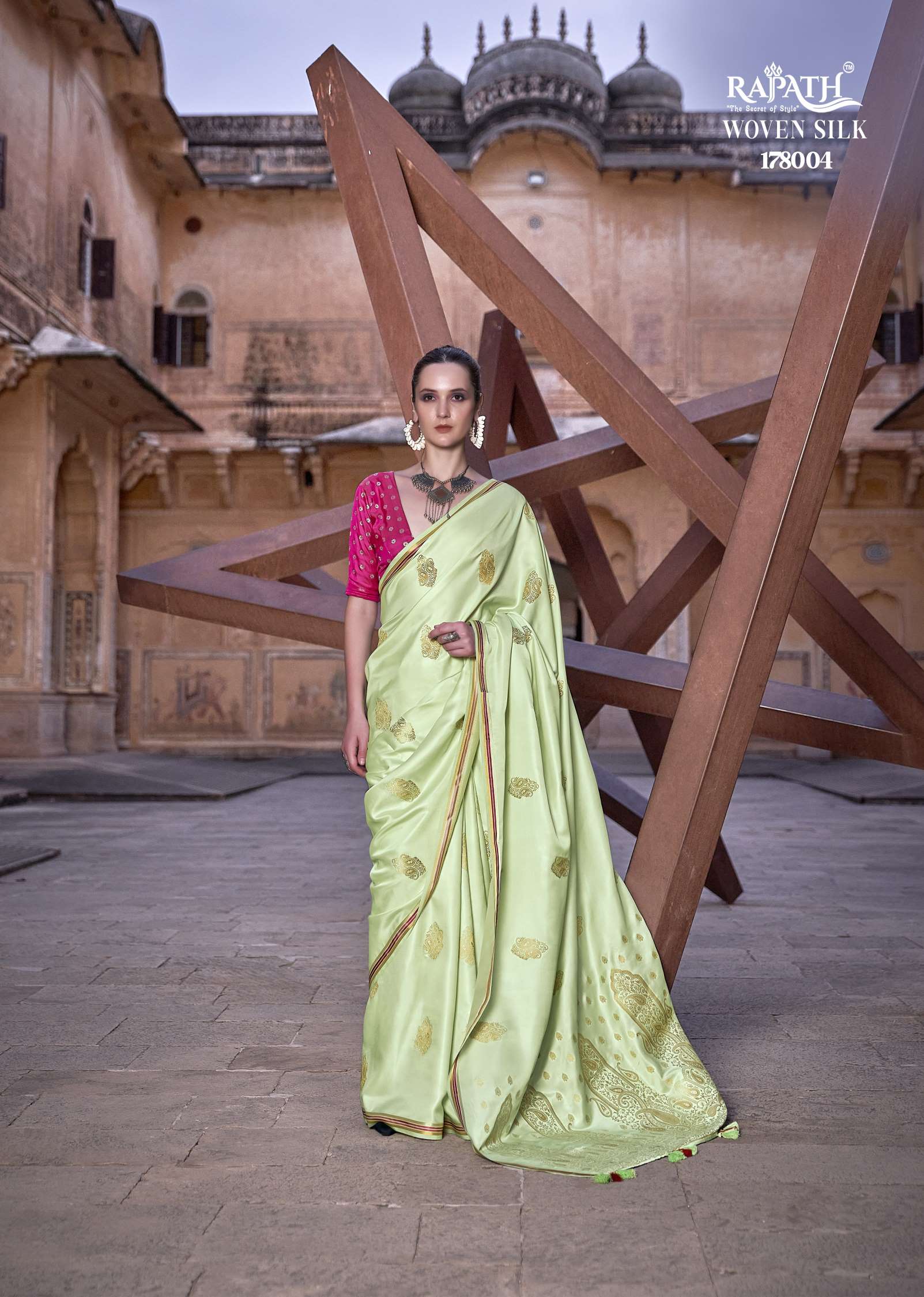 Rajpath Neha Designer Pure Satin Silk Saree