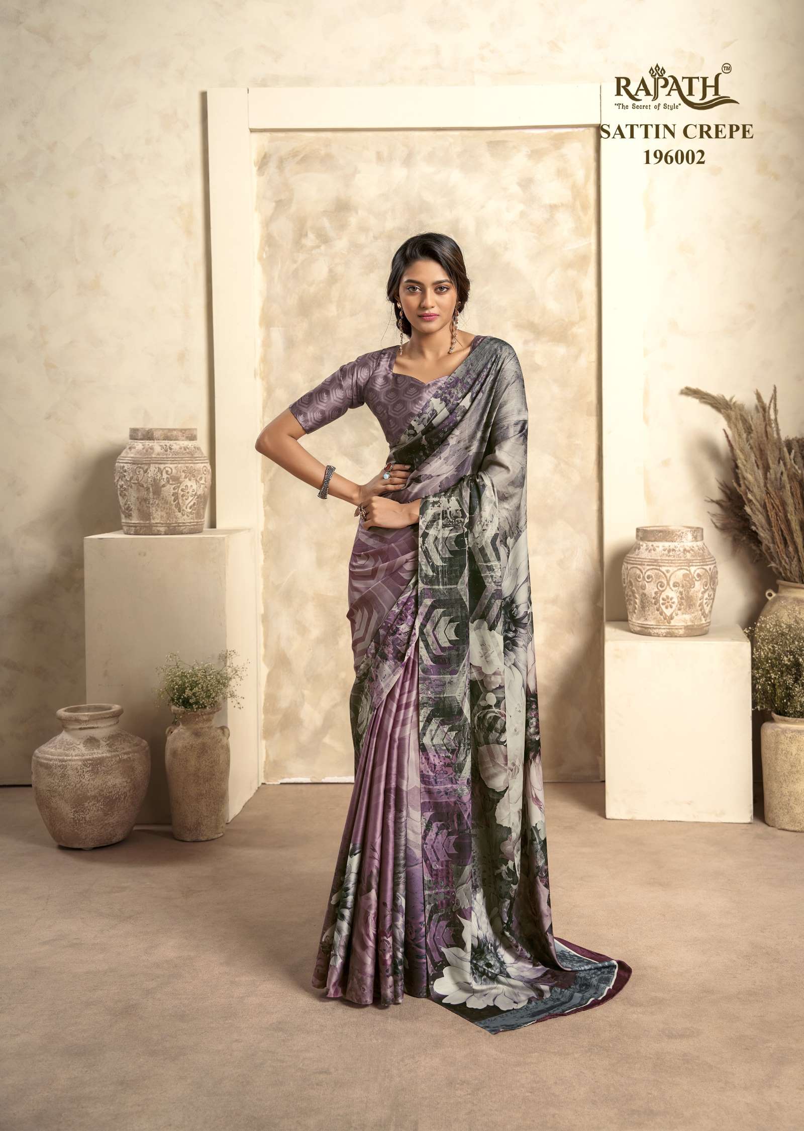 Rajpath Winter Look Digital Printed Crepe Silk Saree