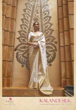 Rajtex Kalandi Pure Kanjivaram Weaving Silk Saree