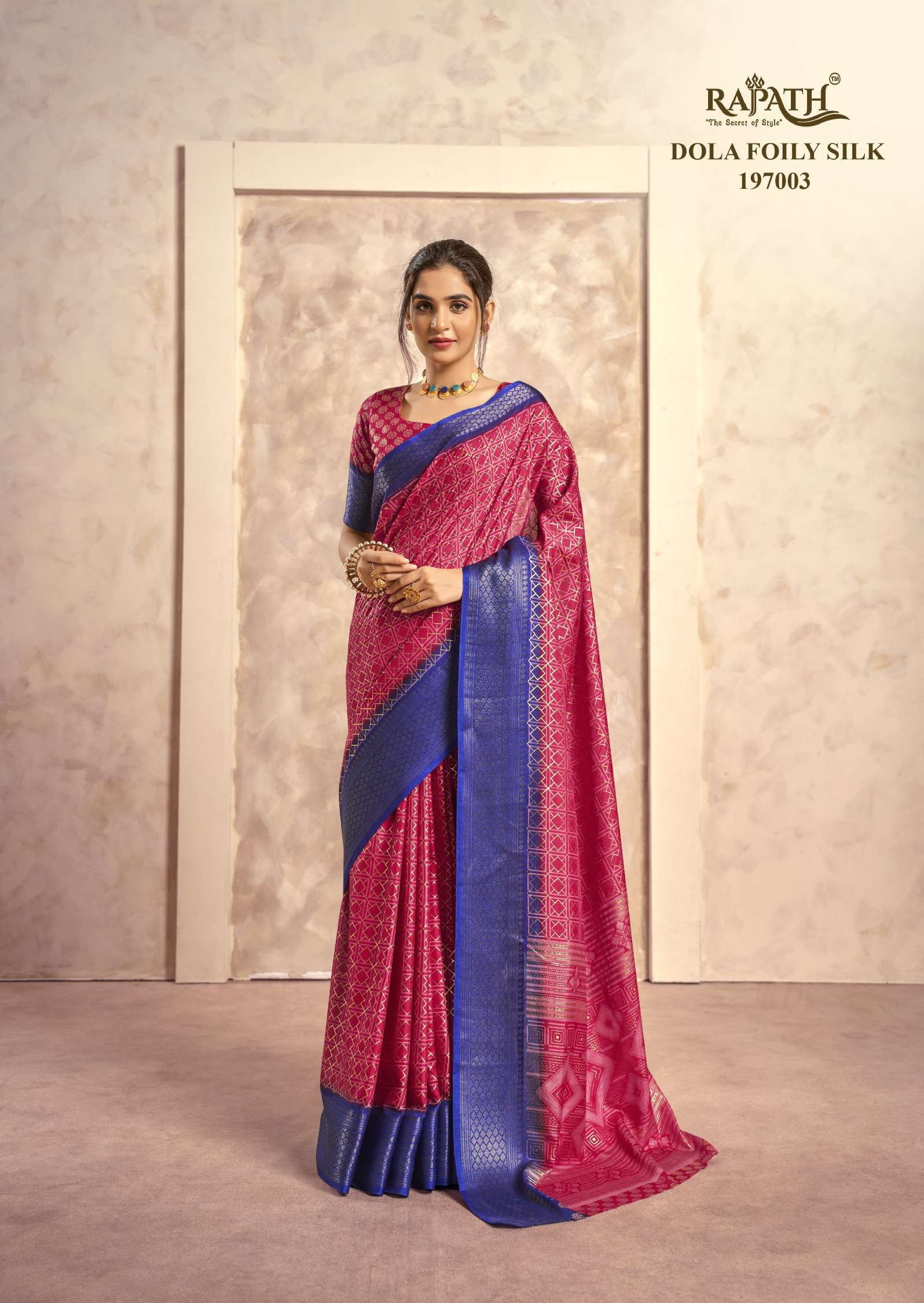 Rajpath Celo Fancy Dola Foily Silk Saree