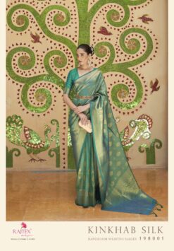Rajtex Kinkhaab Designer Handloom Weaving Silk Saree