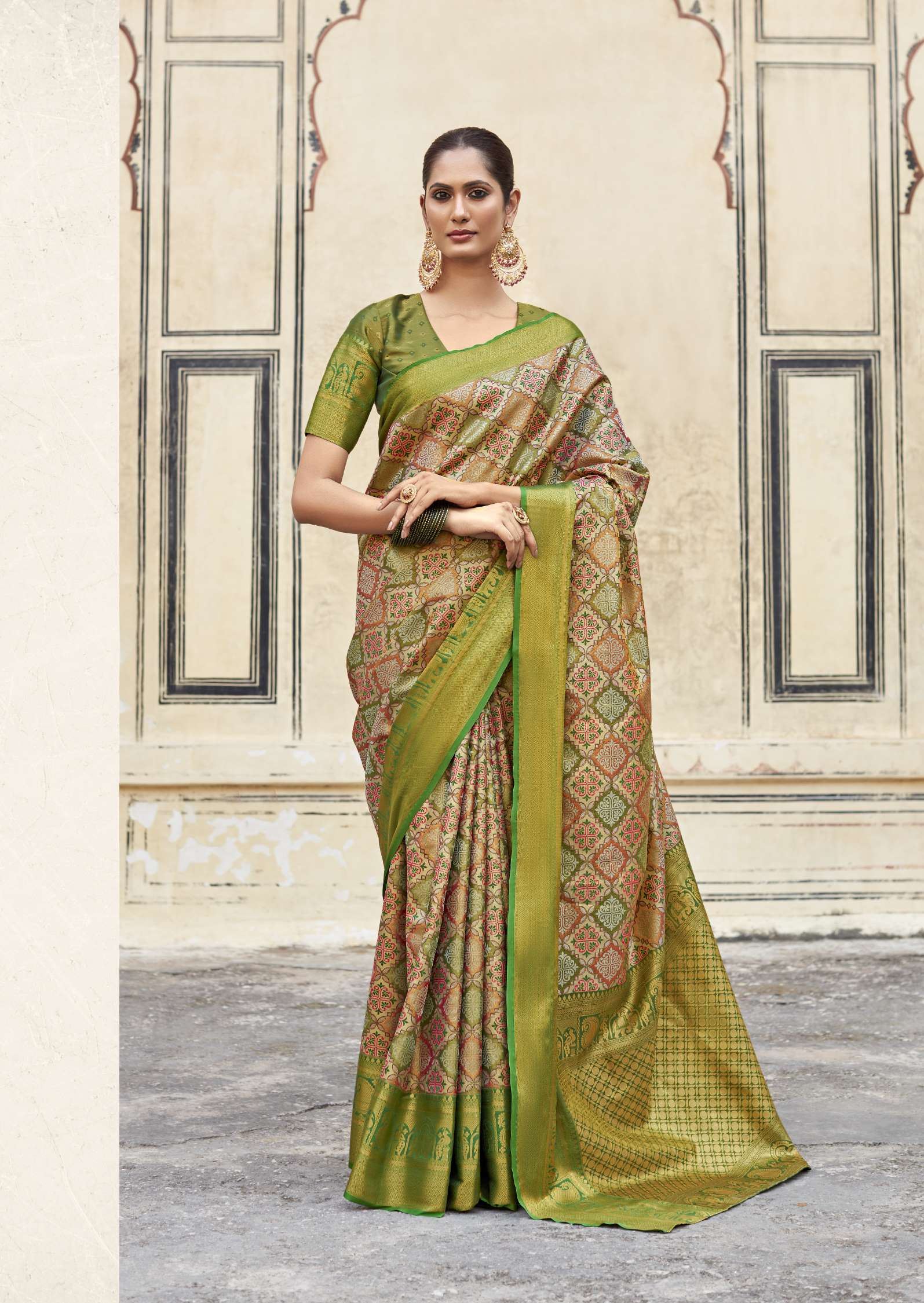 Rajpath Varnam Wedding Wear Zari Weaving Fancy Silk Saree