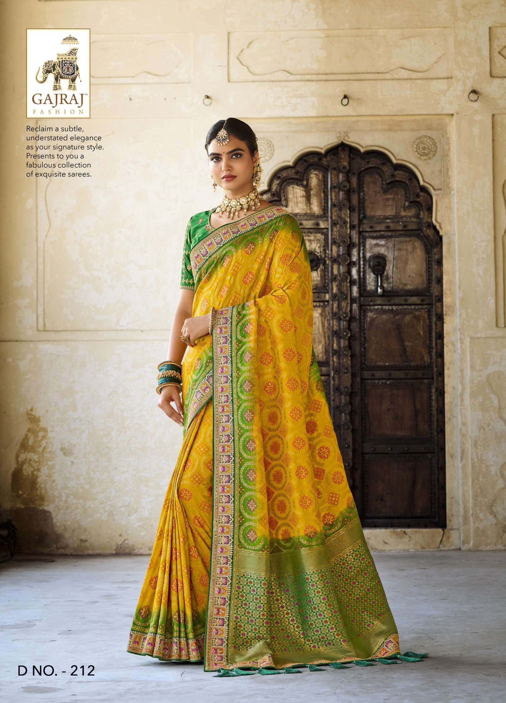 Sumshy Wedding Wear Embroidery Dola Silk Latest Saree