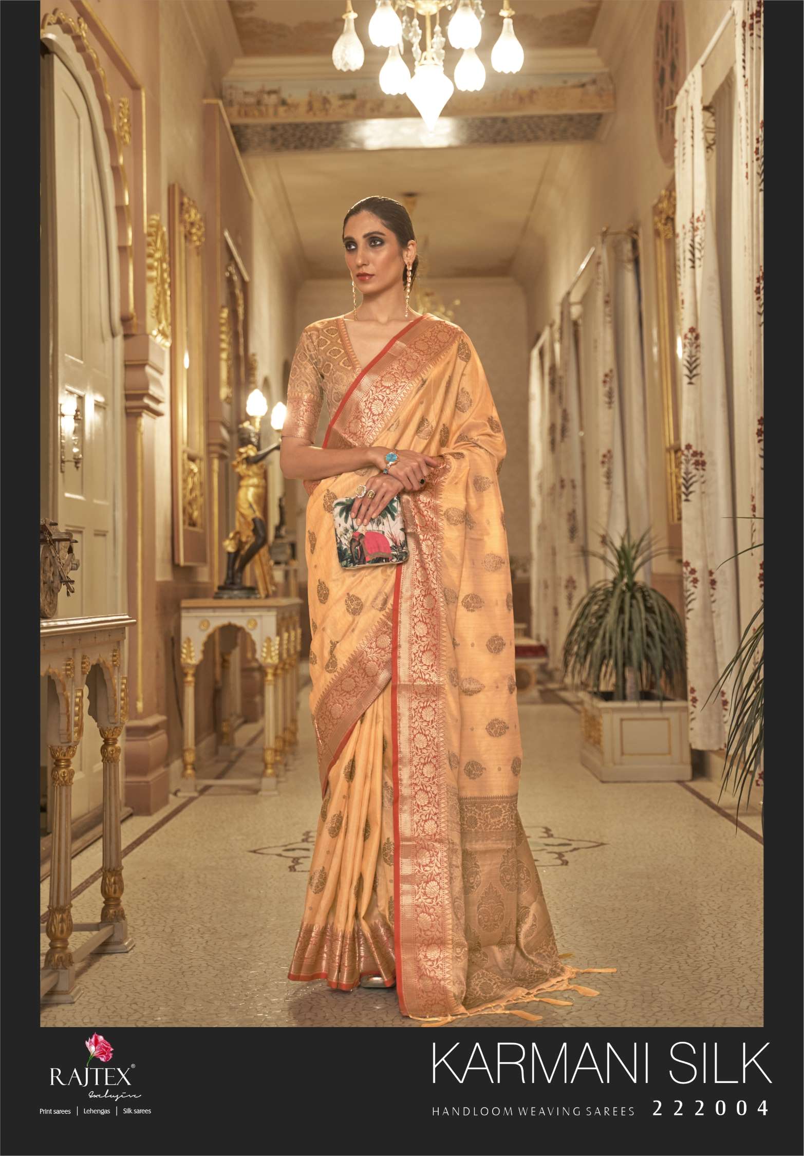 Rajtex Karmani Designer Handloom Weaving Silk Sarees