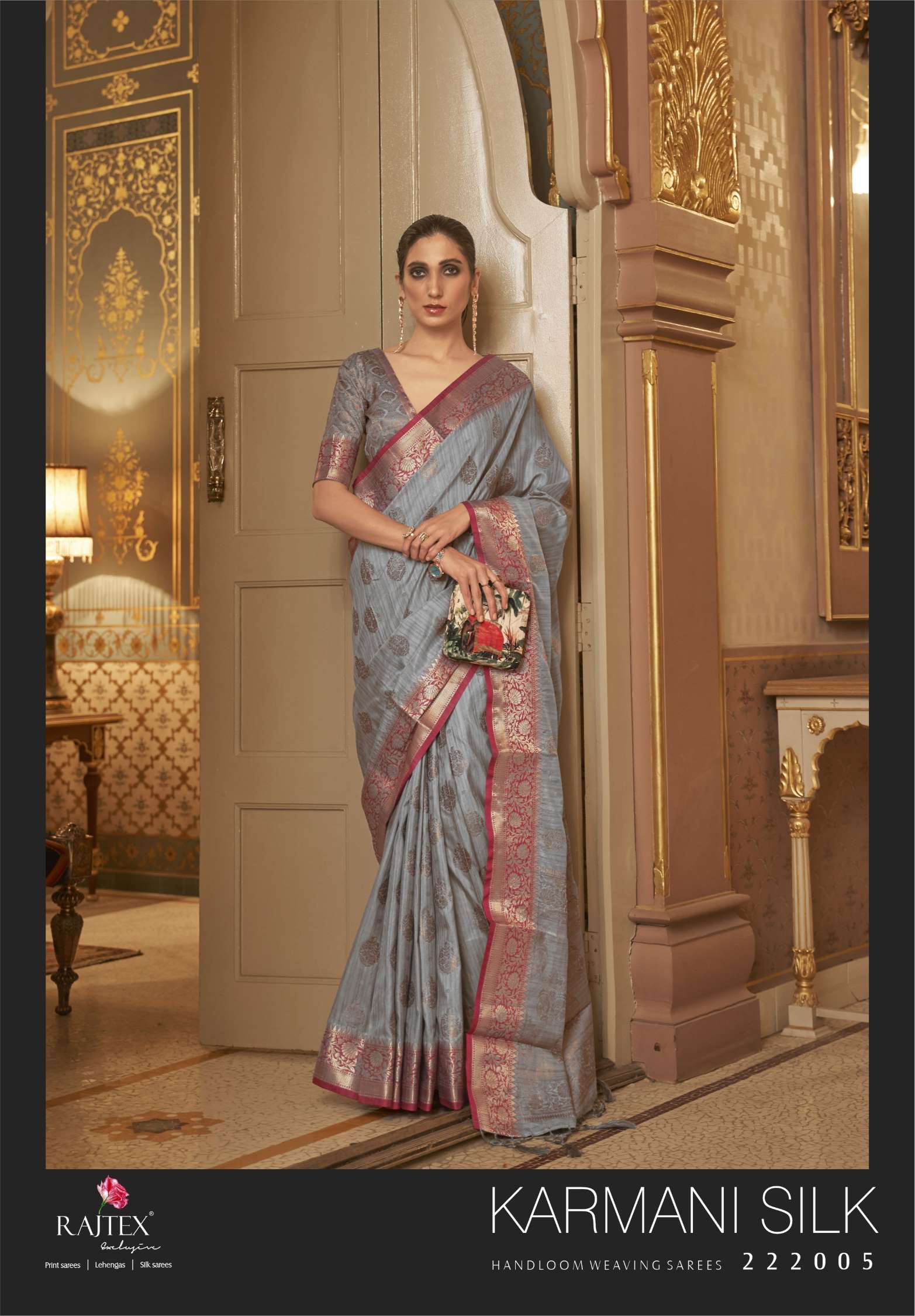 Rajtex Karmani Designer Handloom Weaving Silk Sarees