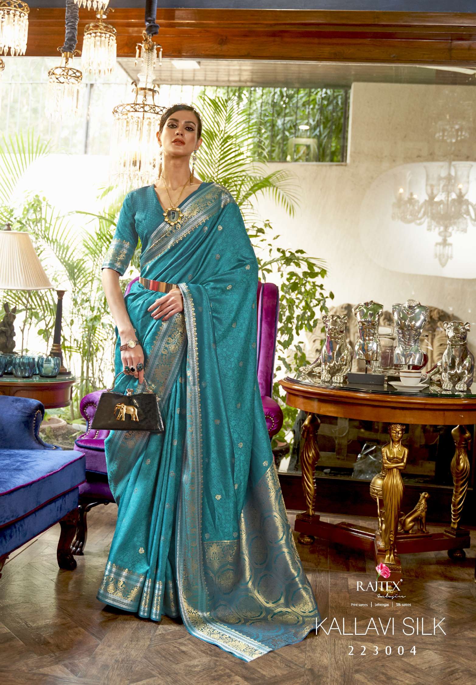 Rajtex Kallavi Ladies Handloom Zari Weaving Silk Sarees