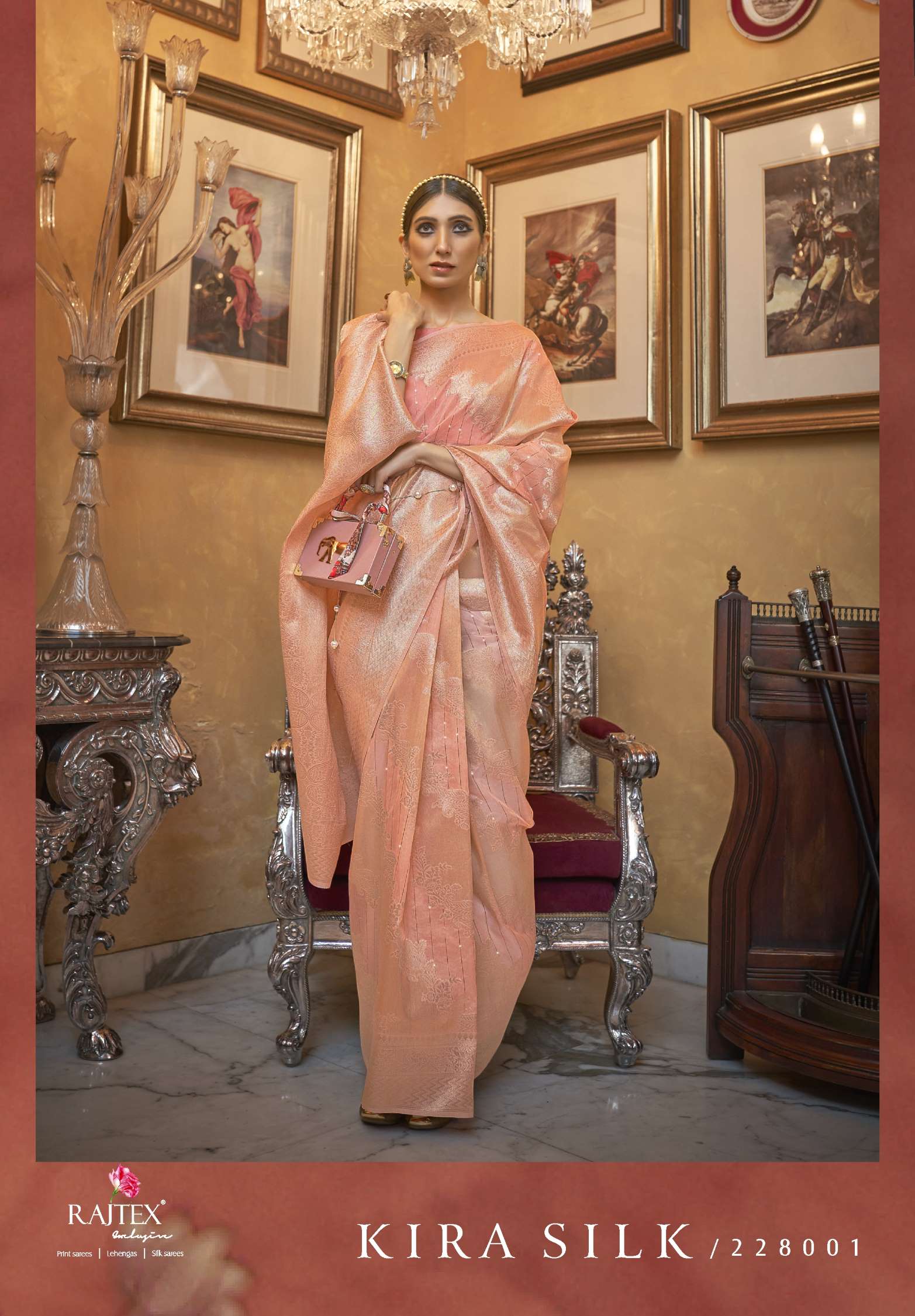 Rajtex Kira Modal Sequence Value Added Silk Sarees