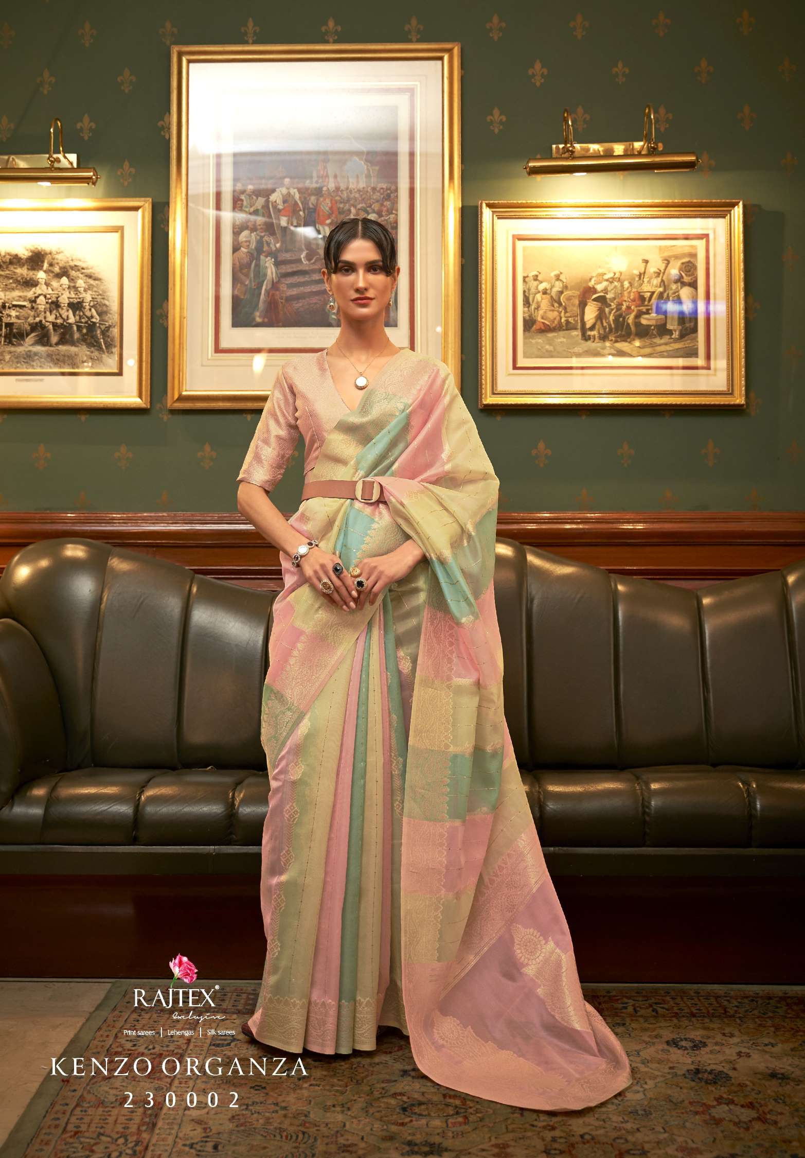 Rajtex Kenzo Organza Sequence Value Added Silk Sarees