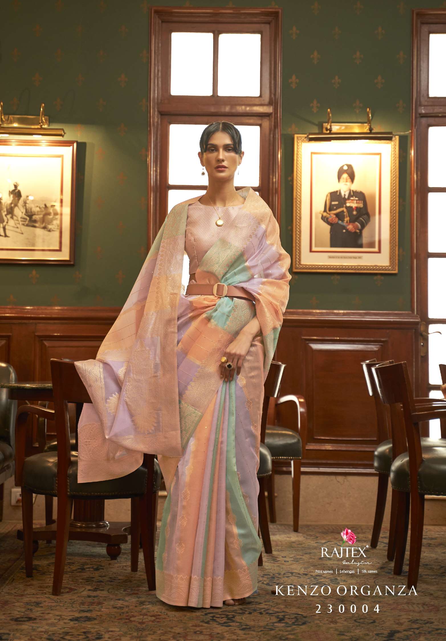 Rajtex Kenzo Organza Sequence Value Added Silk Sarees