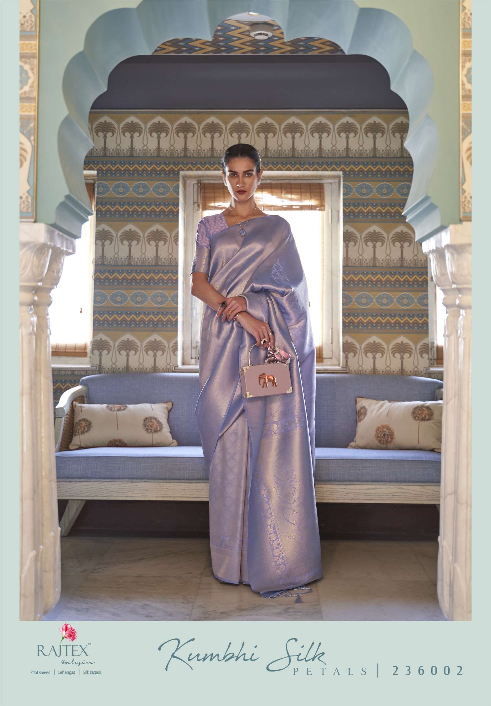 Rajtex Kumbhi Handloom Zari Weaving Silk Sarees