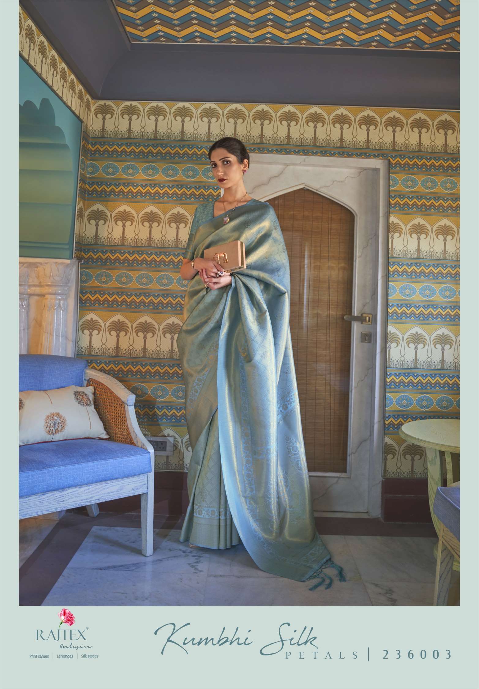 Rajtex Kumbhi Handloom Zari Weaving Silk Sarees