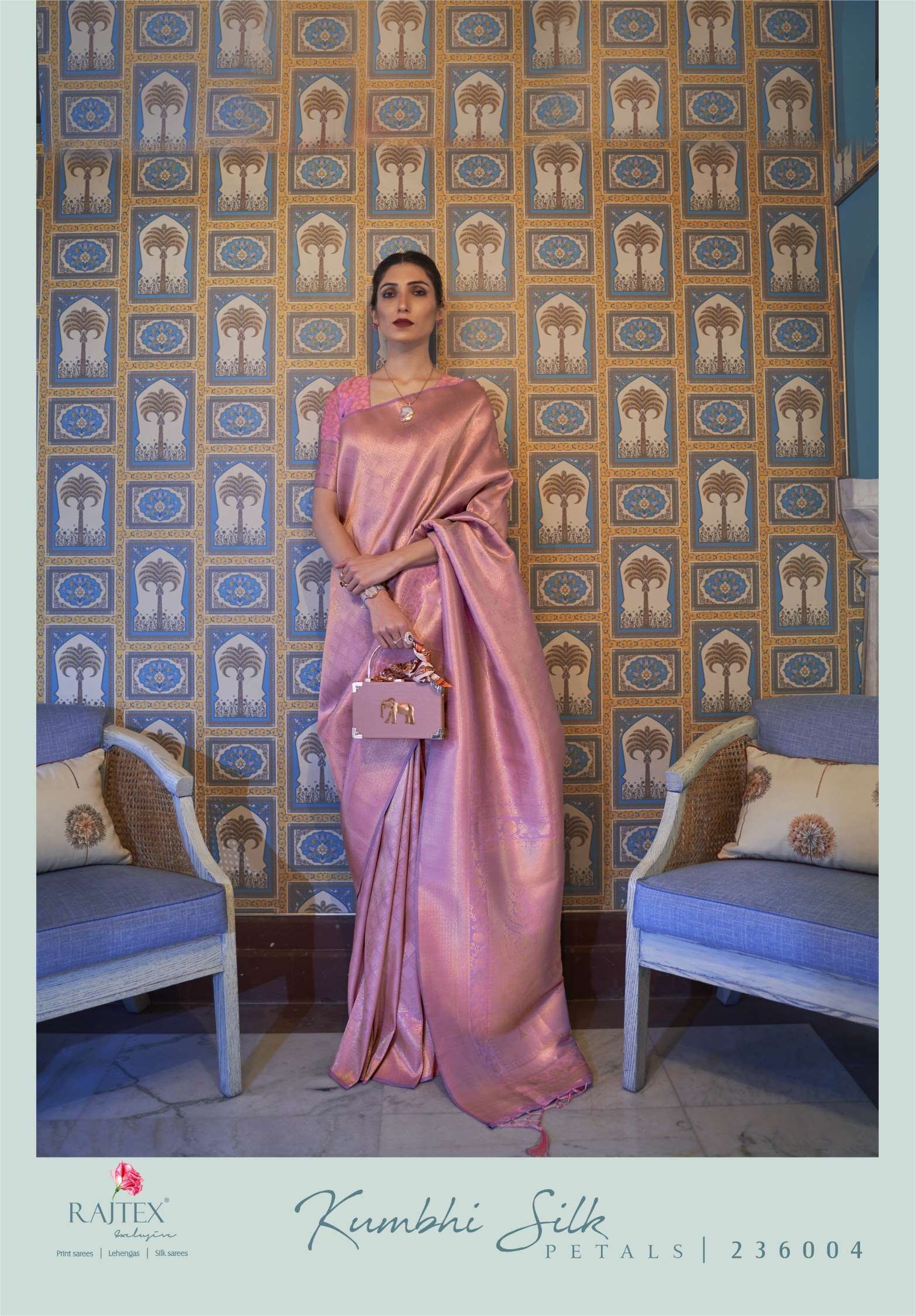 Rajtex Kumbhi Handloom Zari Weaving Silk Sarees