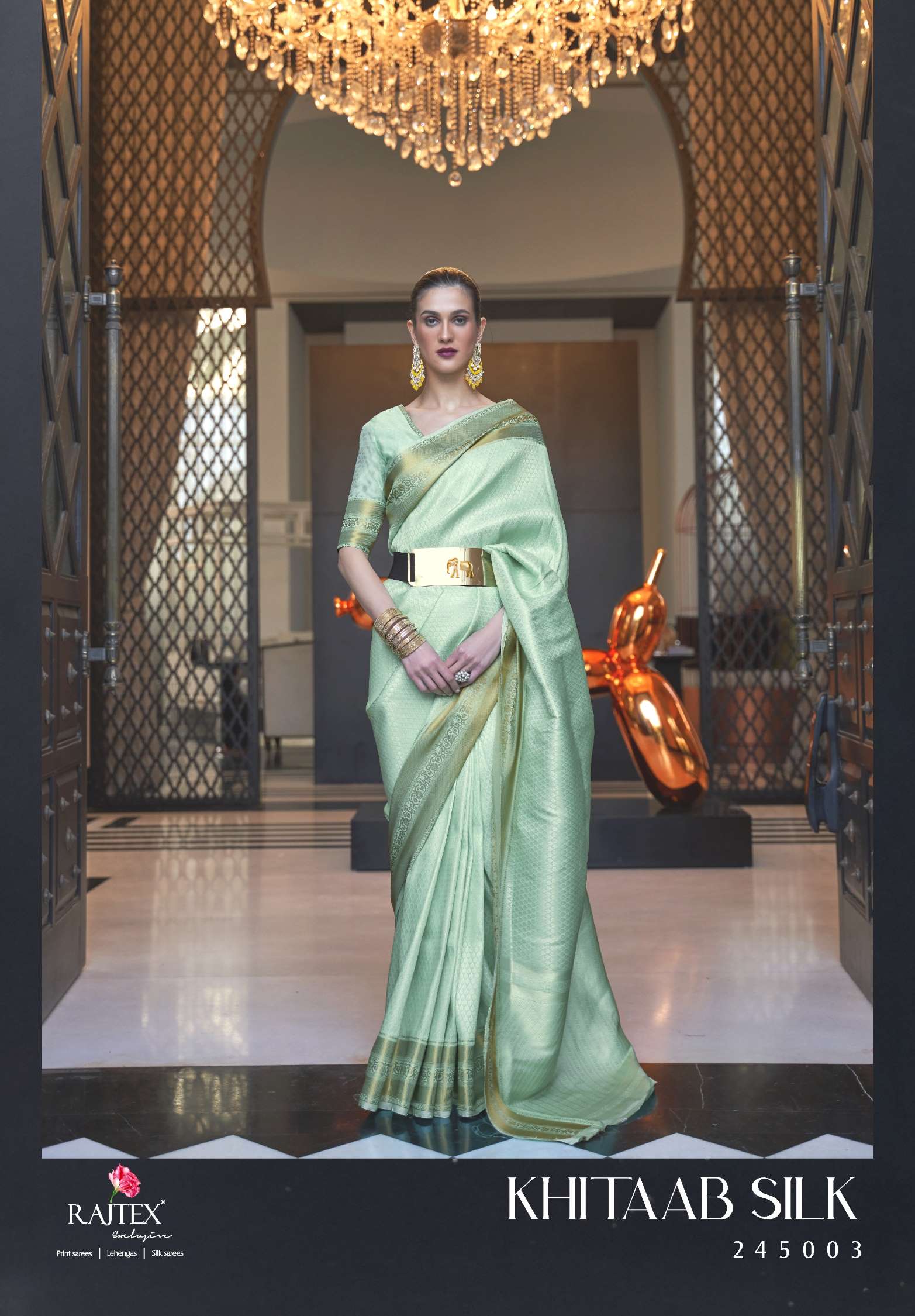 Sumshy Khitaab Handloom Zari Weaving Silk Sarees