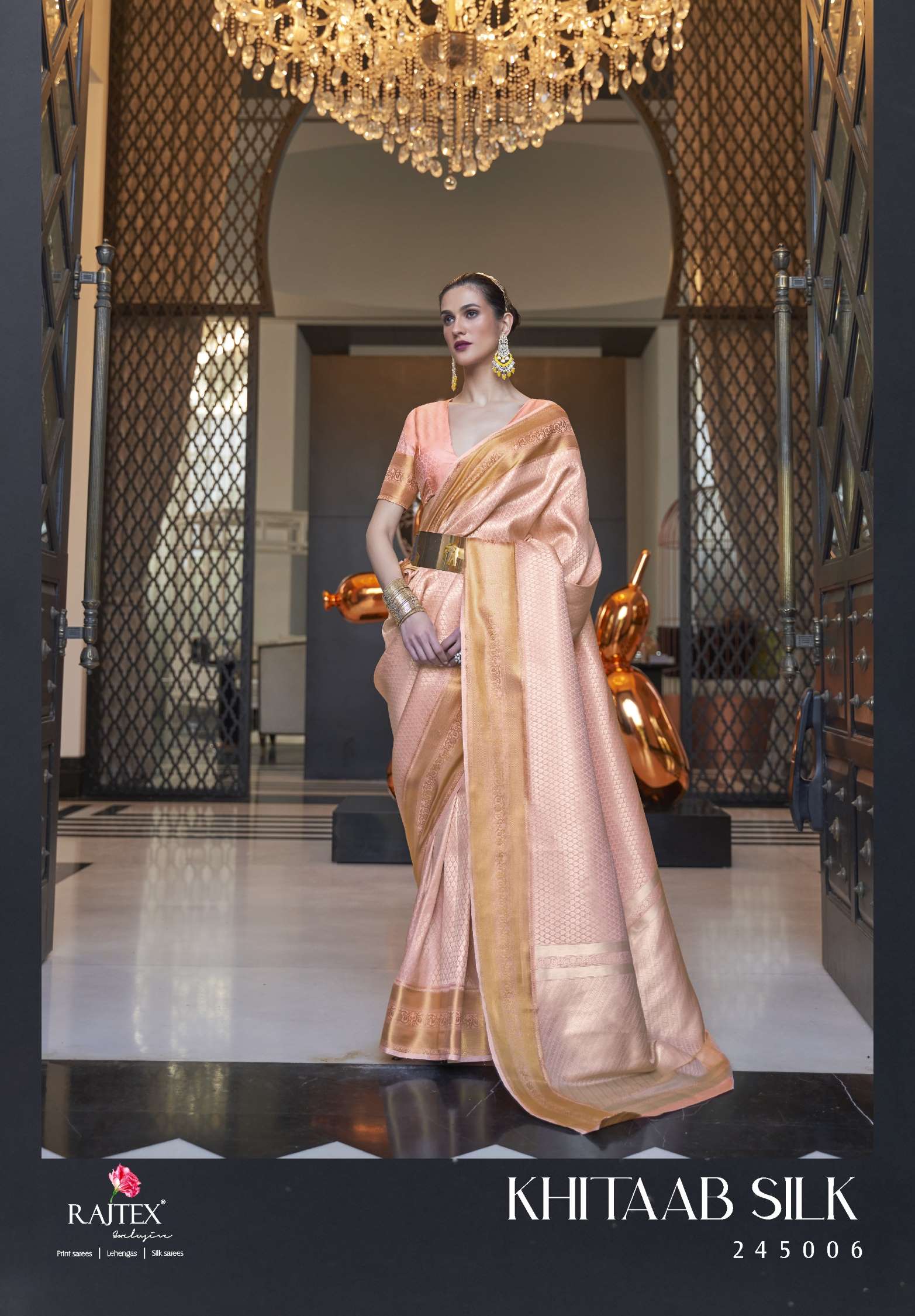 Sumshy Khitaab Handloom Zari Weaving Silk Sarees