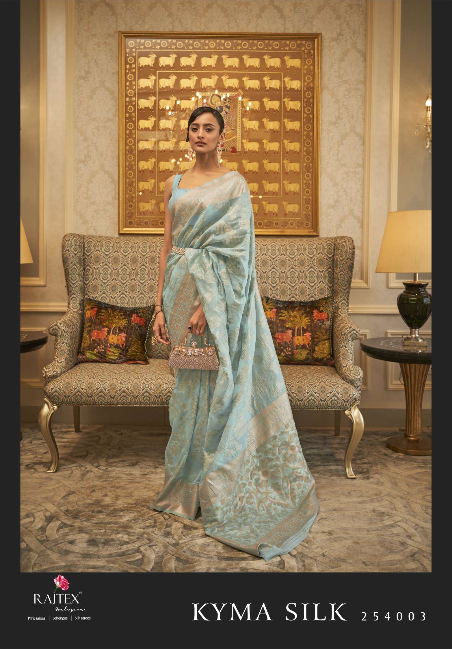 Rajtex Kyma Modal Handloom Zari Weaving Silk Sarees