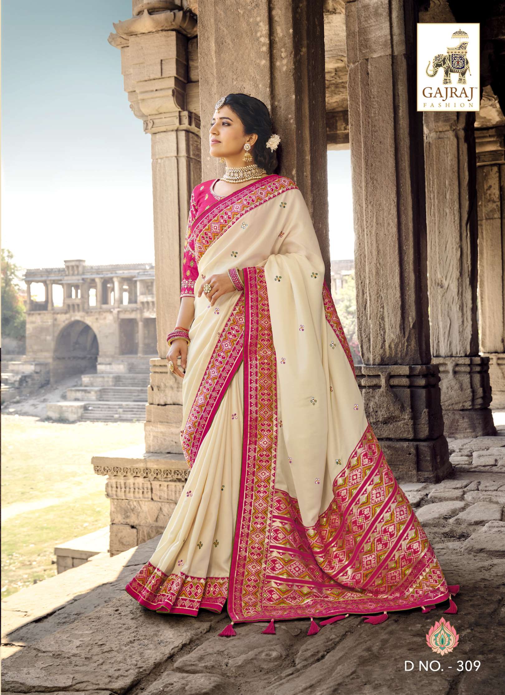 Sumshy Gajraj Fashion Latest Swaroski Pure Banarasi Silk Saree