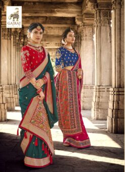 Sumshy Gajraj Fashion Latest Swaroski Pure Banarasi Silk Saree