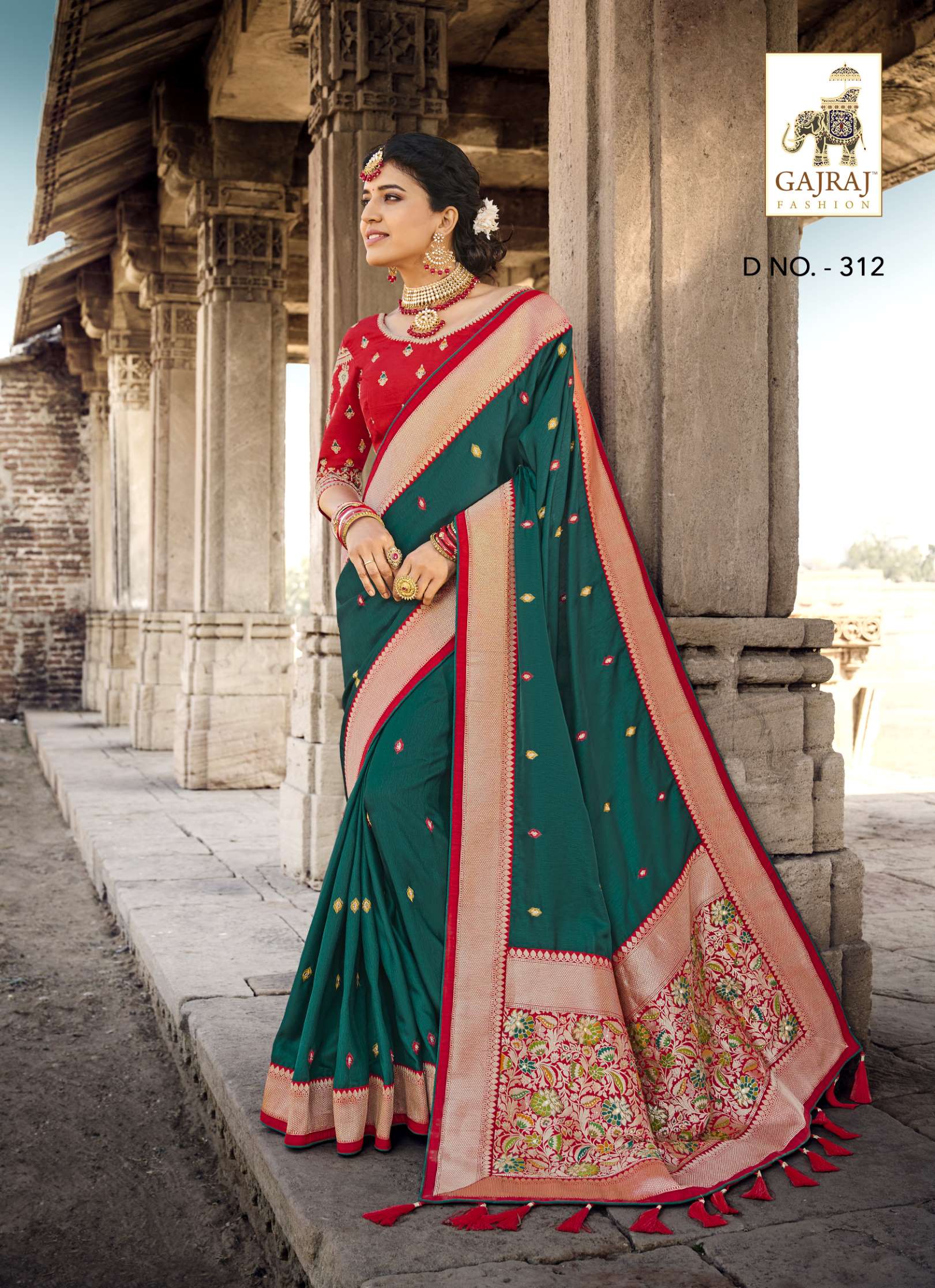 Sumshy Gajraj Fashion Latest Swaroski Pure Banarasi Silk Saree