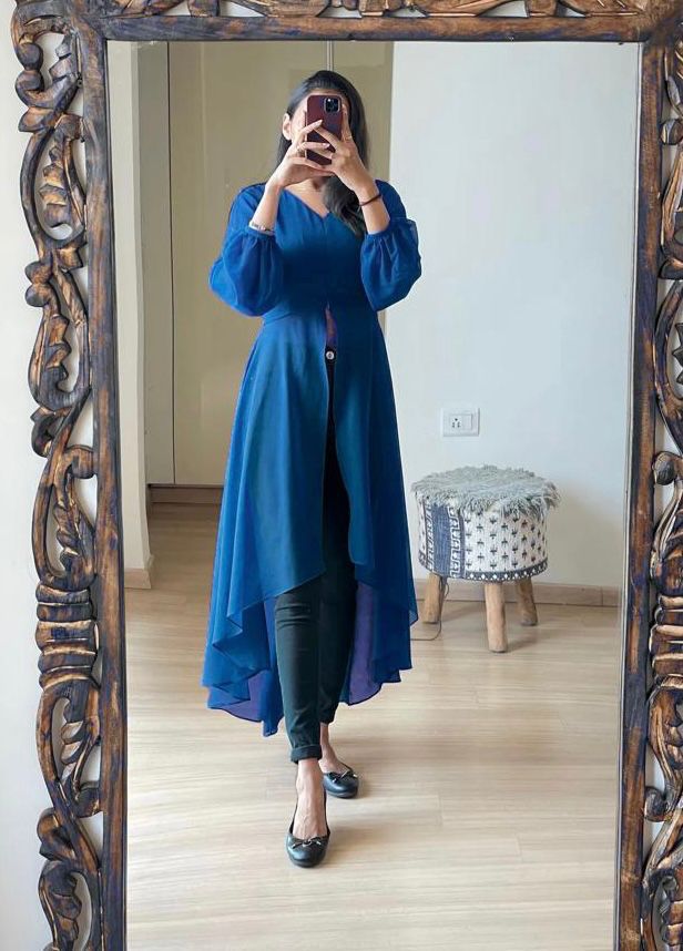 Sumshy Latest Beatuiful Faux Georgette Ladies Kurtis