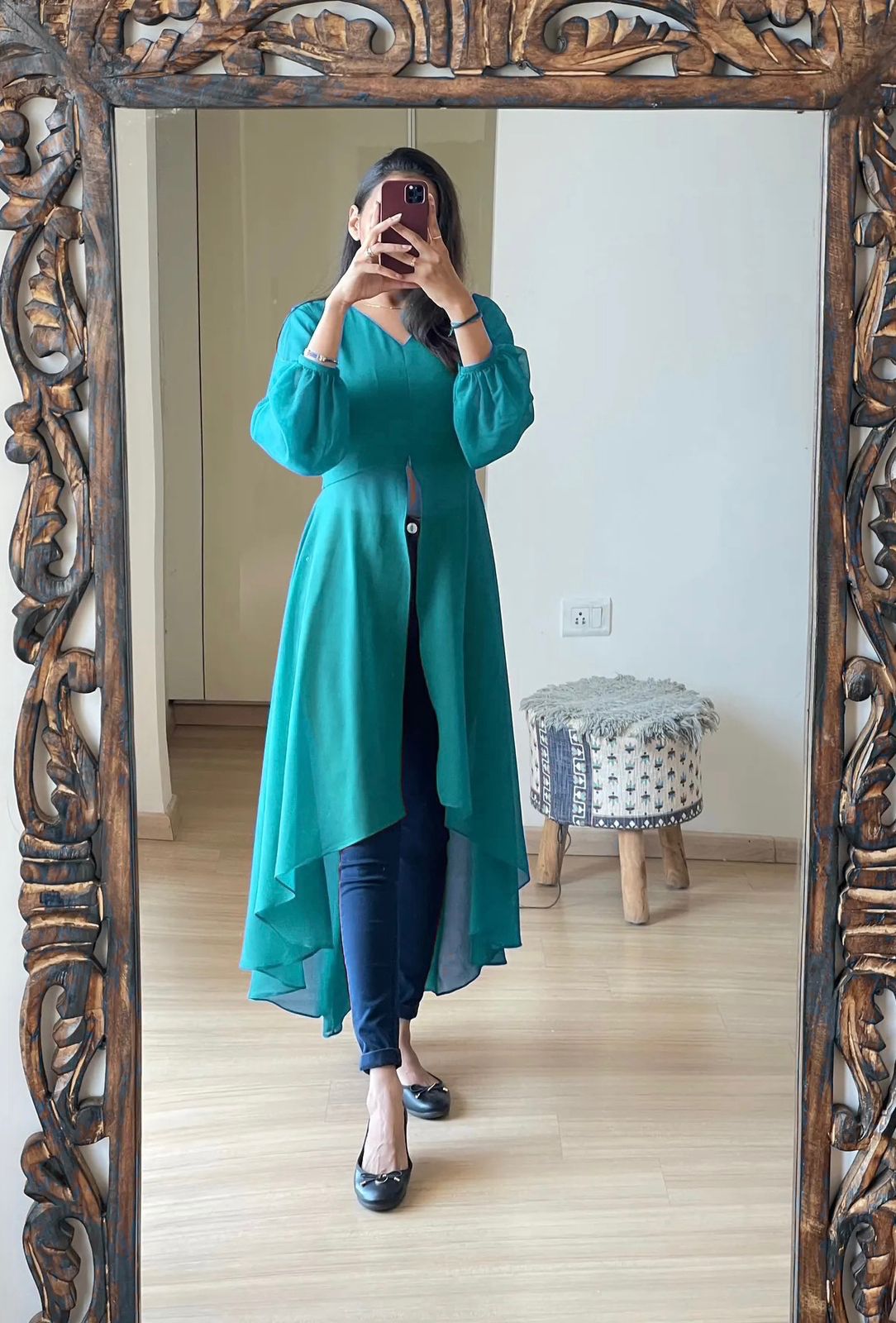 Sumshy Latest Beatuiful Faux Georgette Ladies Kurtis