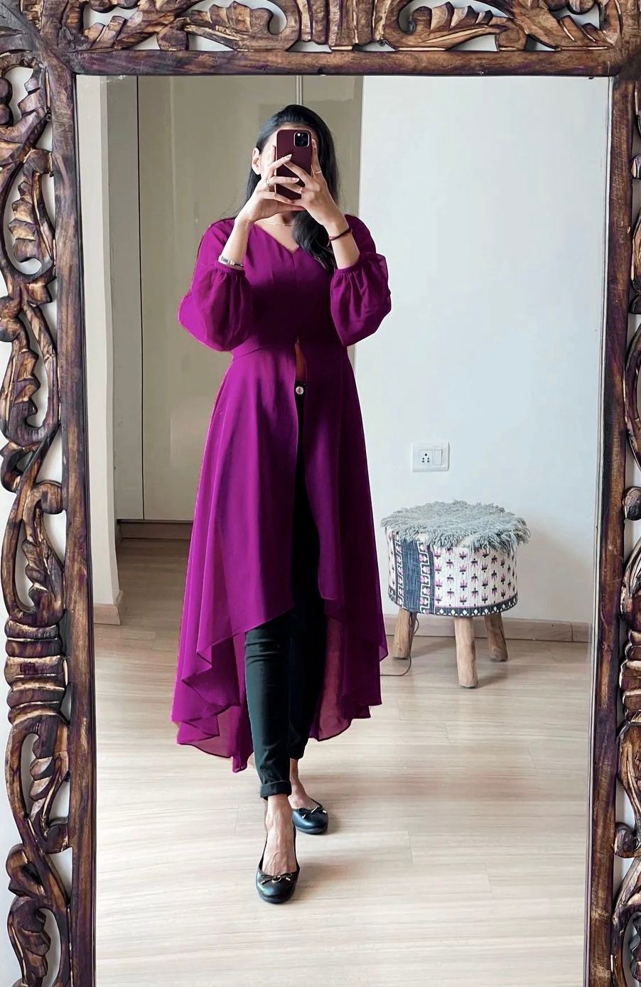 Sumshy Latest Beatuiful Faux Georgette Ladies Kurtis