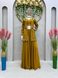 Sumshy Wedding Wear Real Georgette Readymade Dress