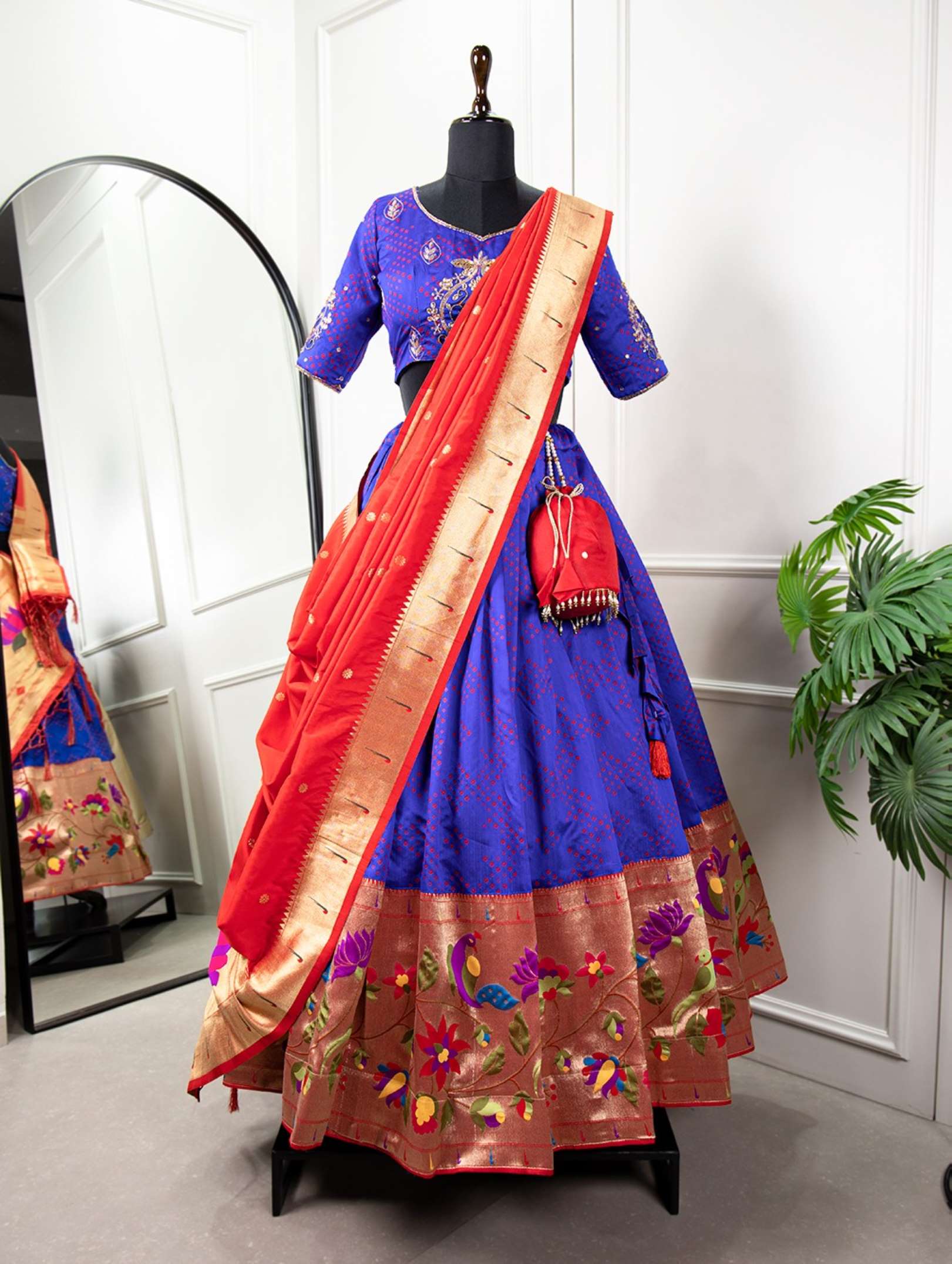 Sumshy Traditional Wear Jacquard Silk Lehenga Choli
