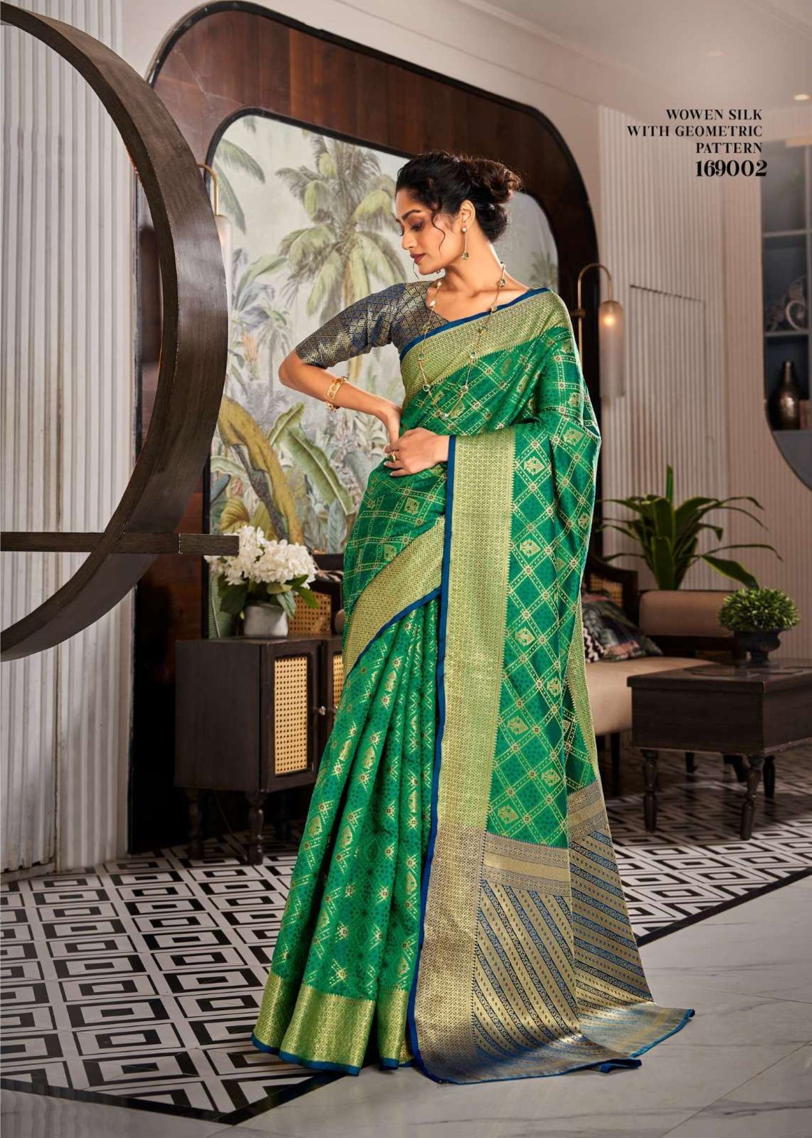 Rajpath Rangoon Handloom Patola Weaving Silk Saree
