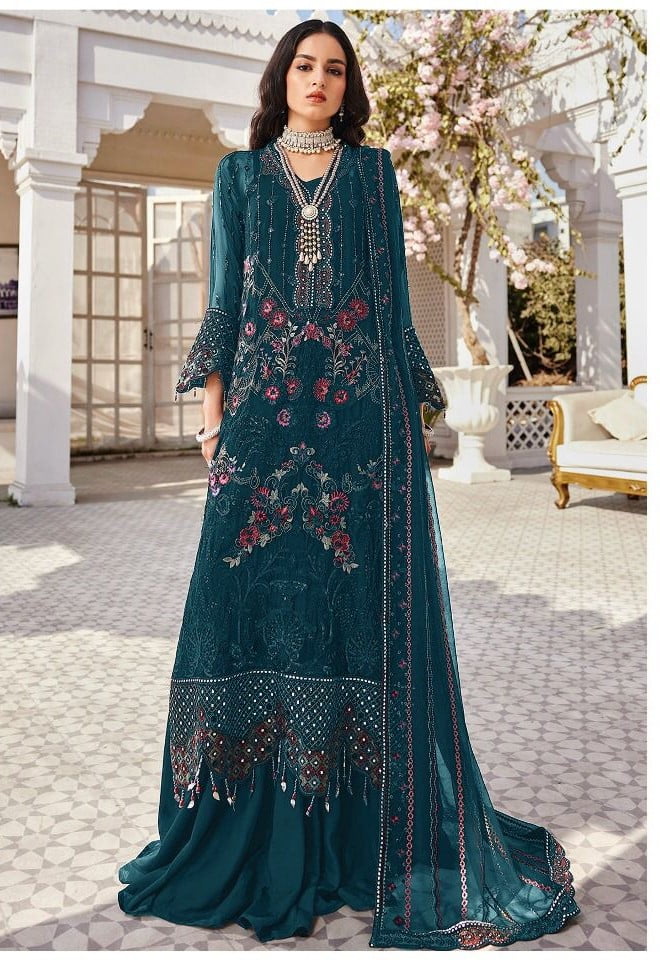 Sumshy Maryams Latest Heavy Faux Georgette Pakistani Dress