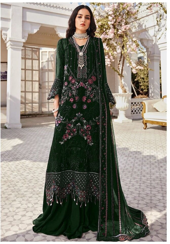 Sumshy Maryams Latest Heavy Faux Georgette Pakistani Dress